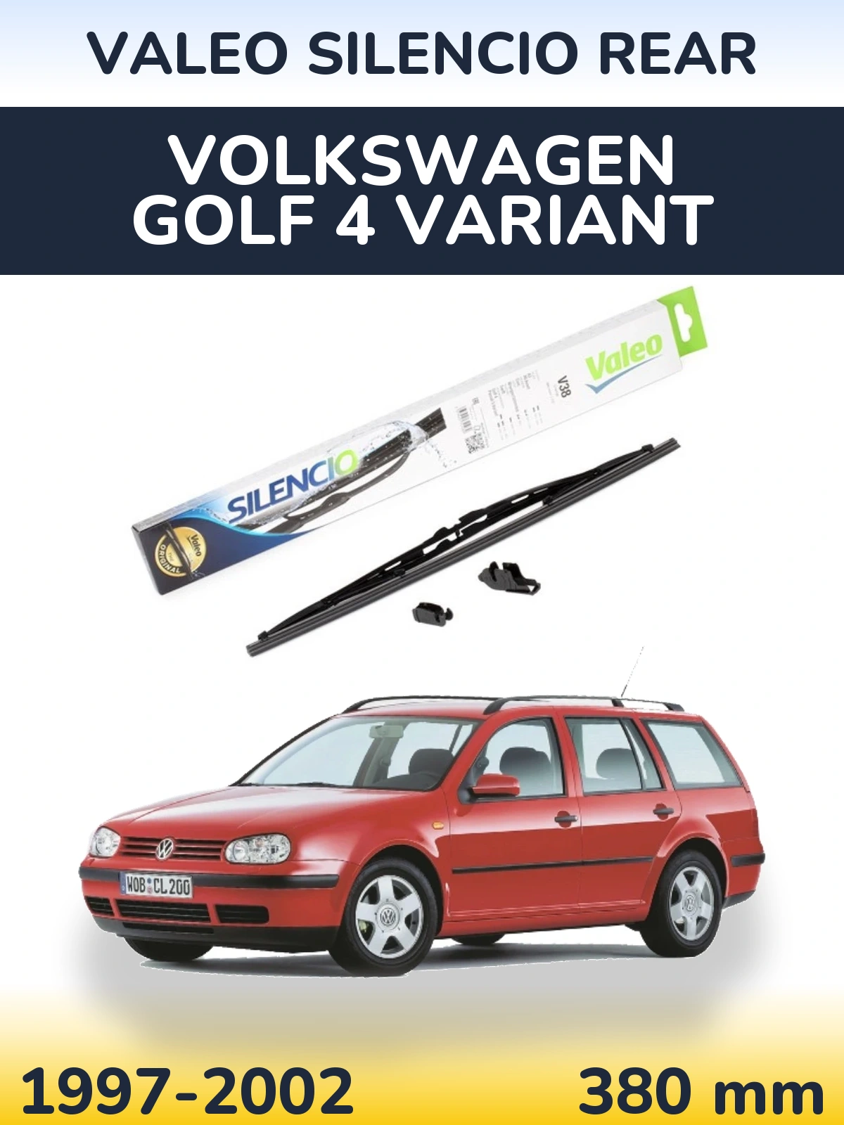 Ștergătoare Valeo Silencio Rear pentru Volkswagen Golf 4 Variant