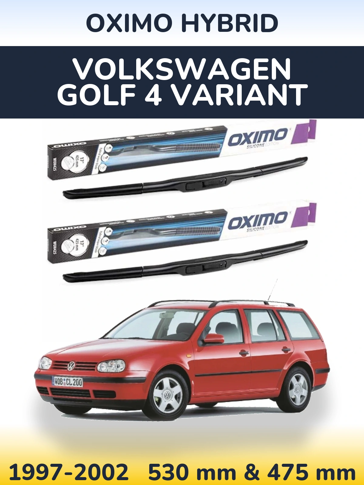 Ștergătoare Oximo Hybrid pentru Volkswagen Golf 4 Variant