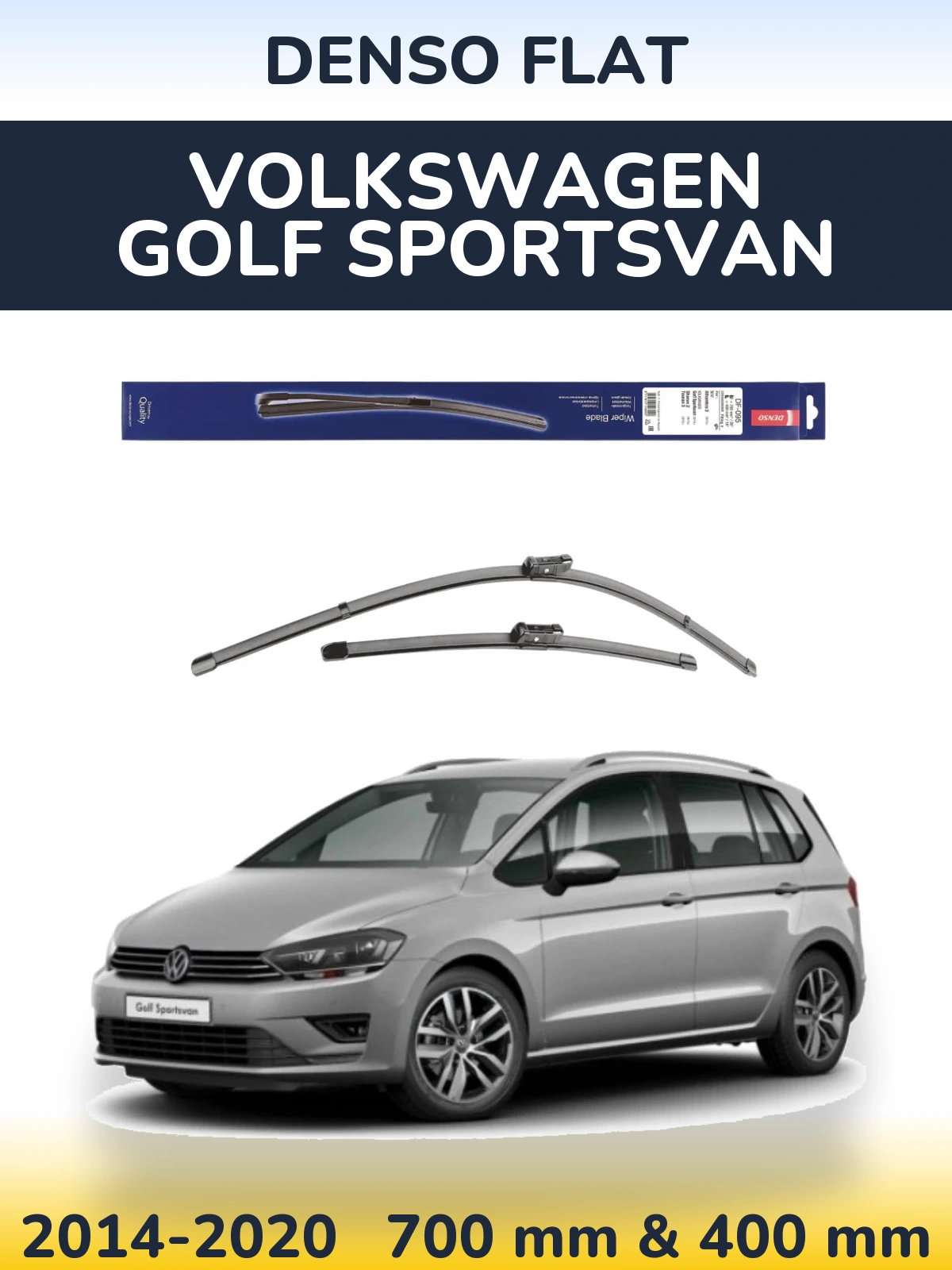 Ștergătoare Denso Flat pentru Volkswagen Golf Sportsvan