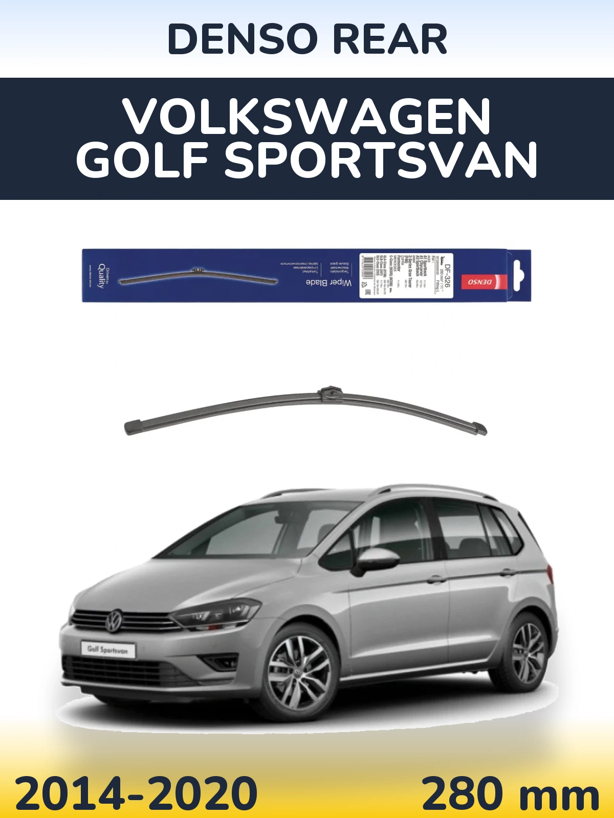 Ștergătoare Denso Rear pentru Volkswagen Golf Sportsvan