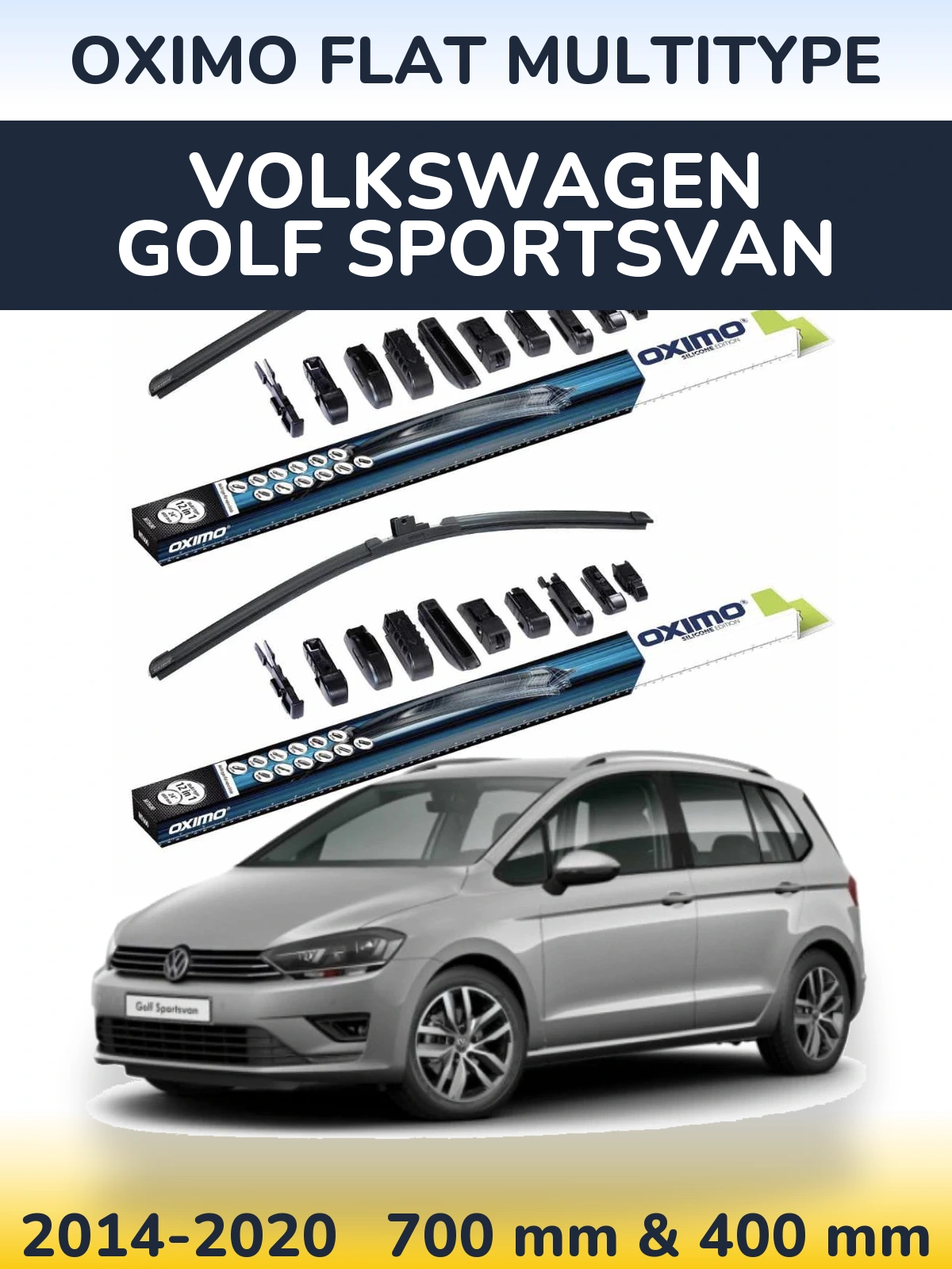 Ștergătoare Oximo Flat MultiTipe pentru Volkswagen Golf Sportsvan