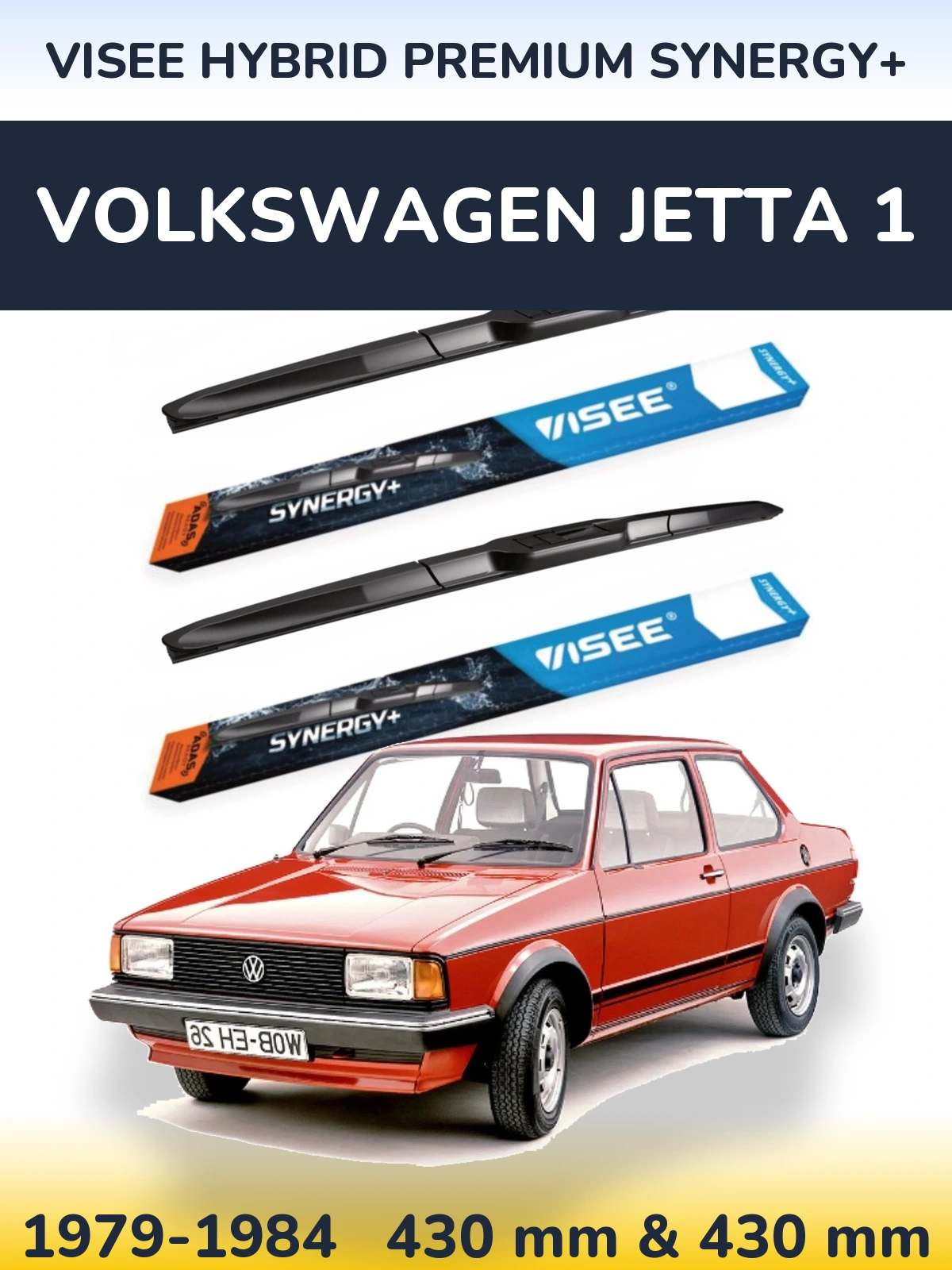 Ștergătoare VISEE HYBRID PREMIUM SYNERGY+ pentru Volkswagen Jetta 1