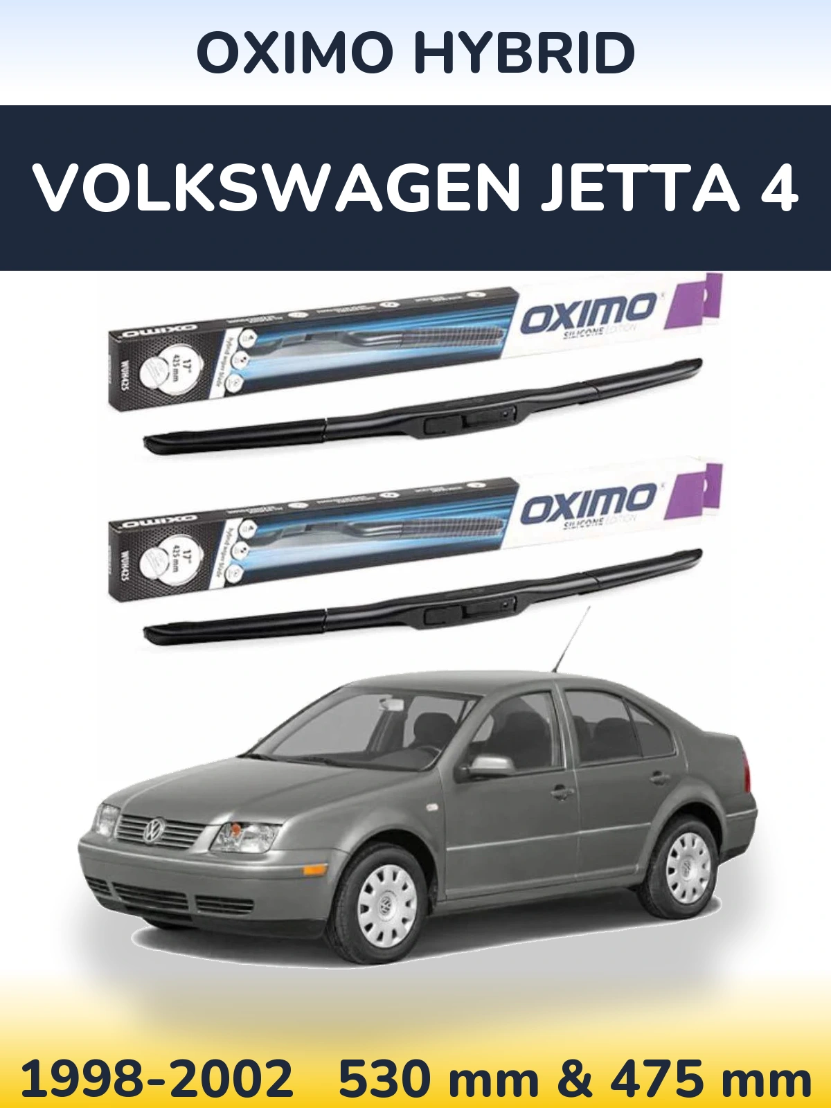 Ștergătoare Oximo Hybrid pentru Volkswagen Jetta 4