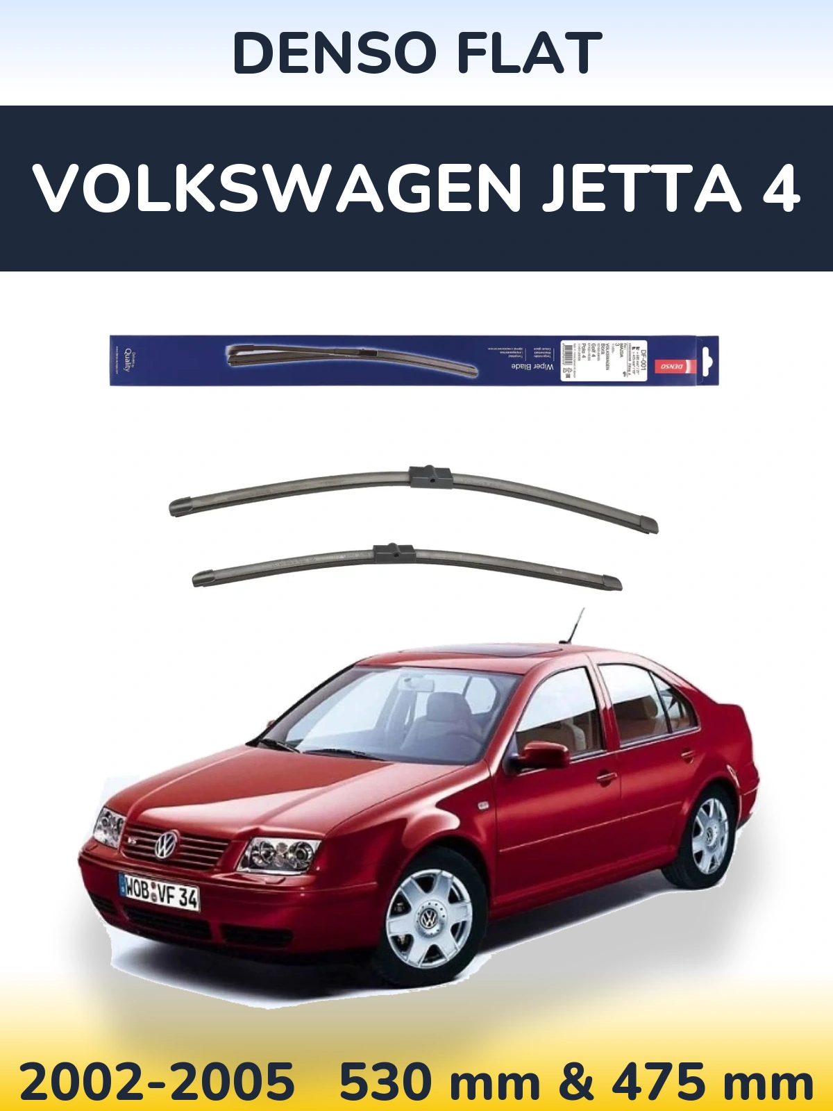 Ștergătoare Denso Flat pentru Volkswagen Jetta 4