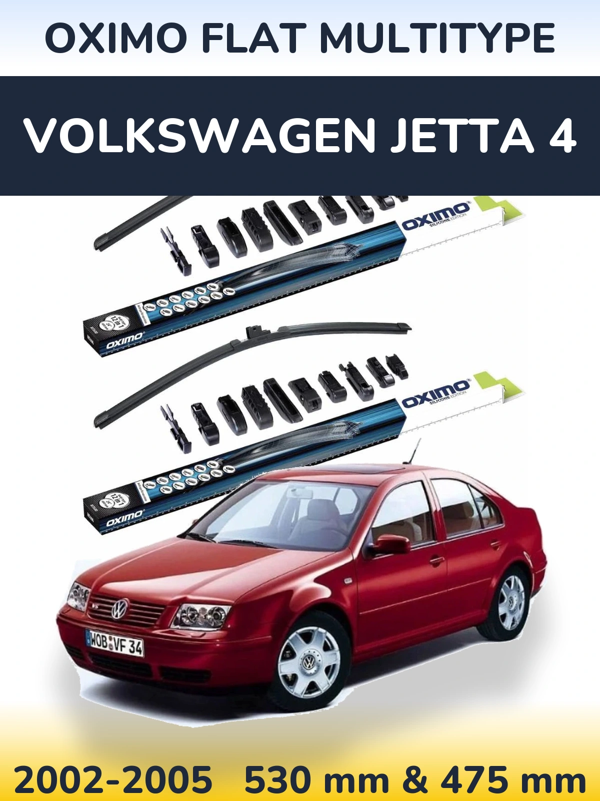 Ștergătoare Oximo Flat MultiTipe pentru Volkswagen Jetta 4