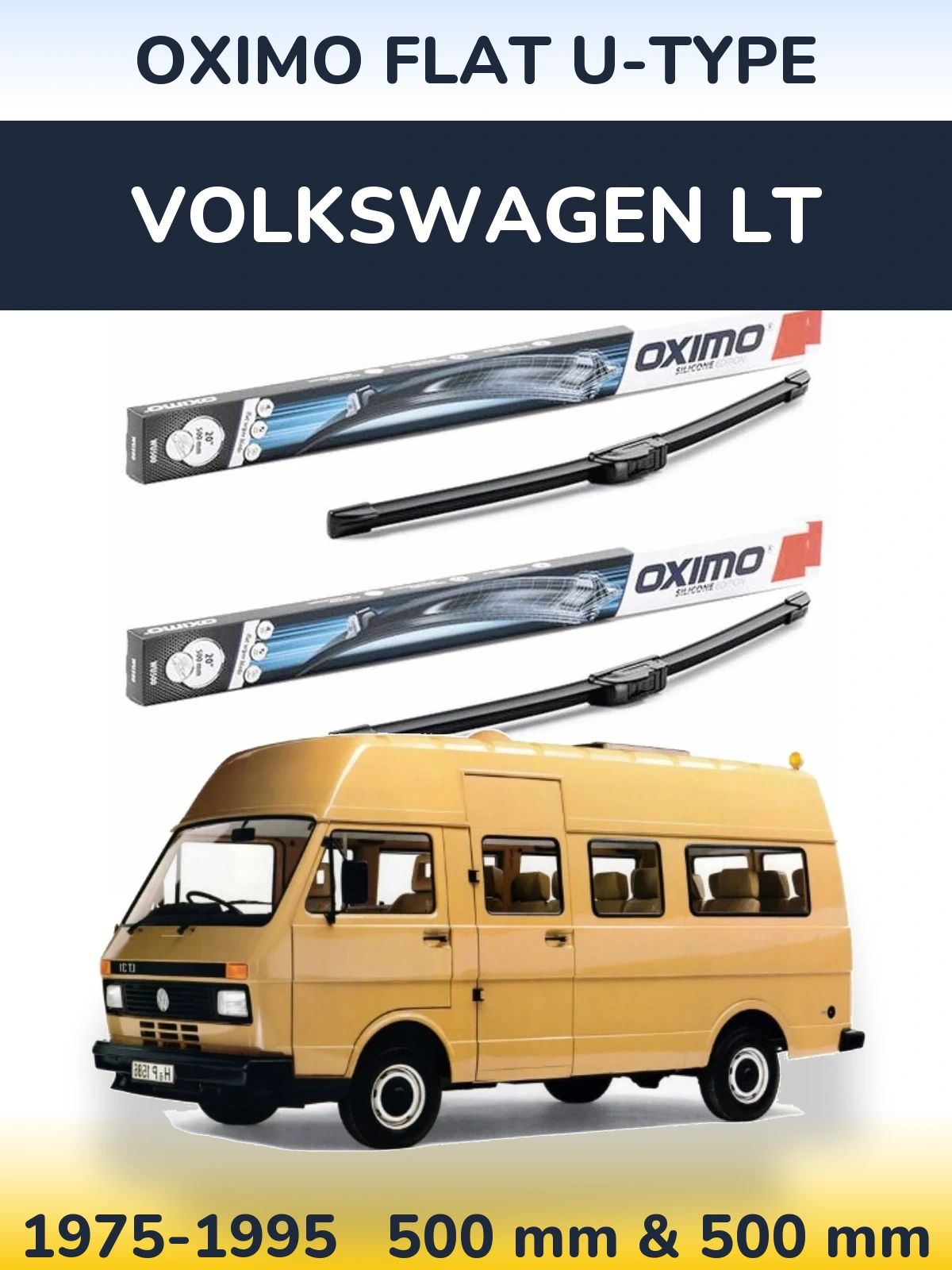 Ștergătoare Oximo Flat U-type pentru Volkswagen LT