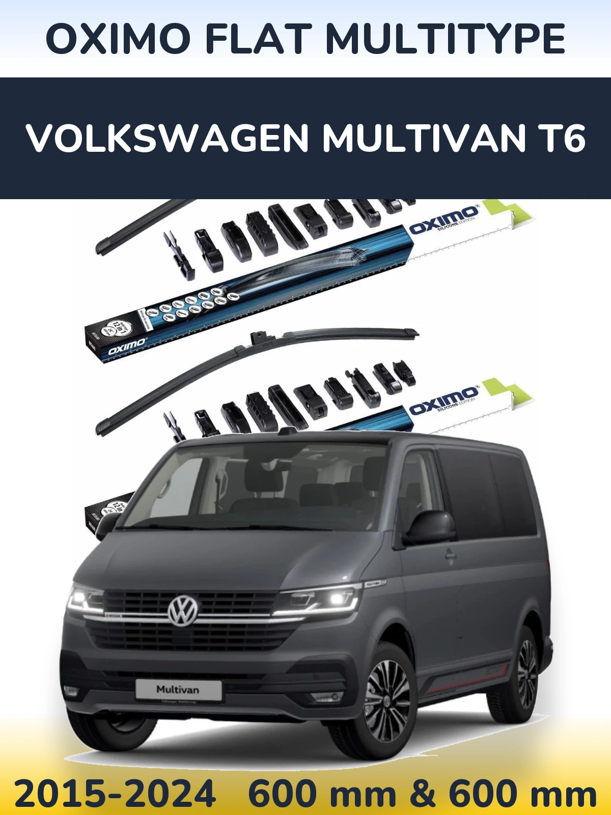 Ștergătoare Oximo Flat MultiTipe pentru Volkswagen Multivan T6