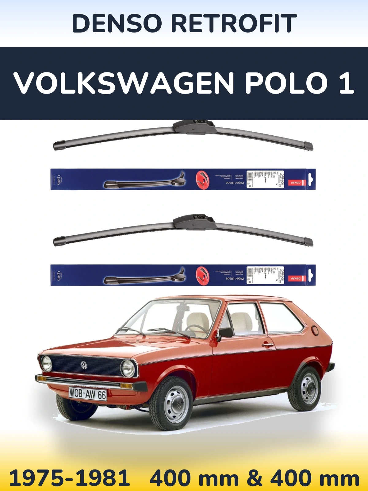 Ștergătoare Denso Retrofit pentru Volkswagen Polo 1