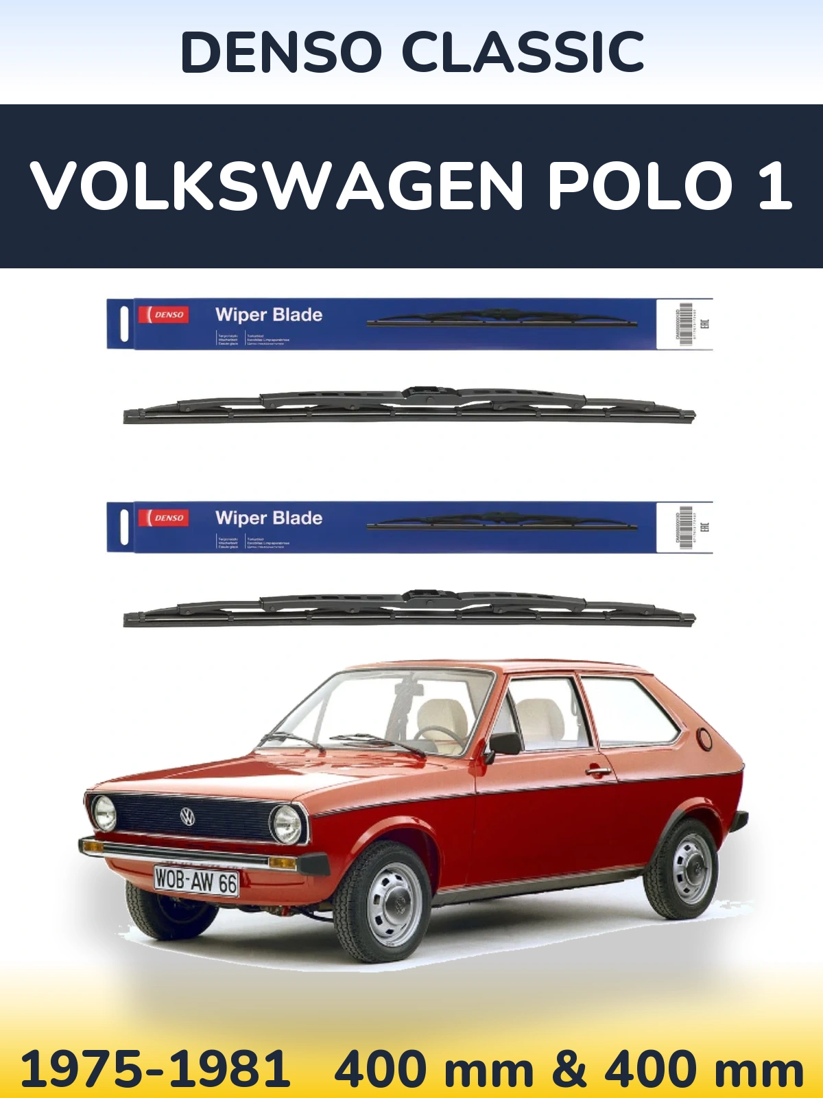 Ștergătoare Denso Classic pentru Volkswagen Polo 1