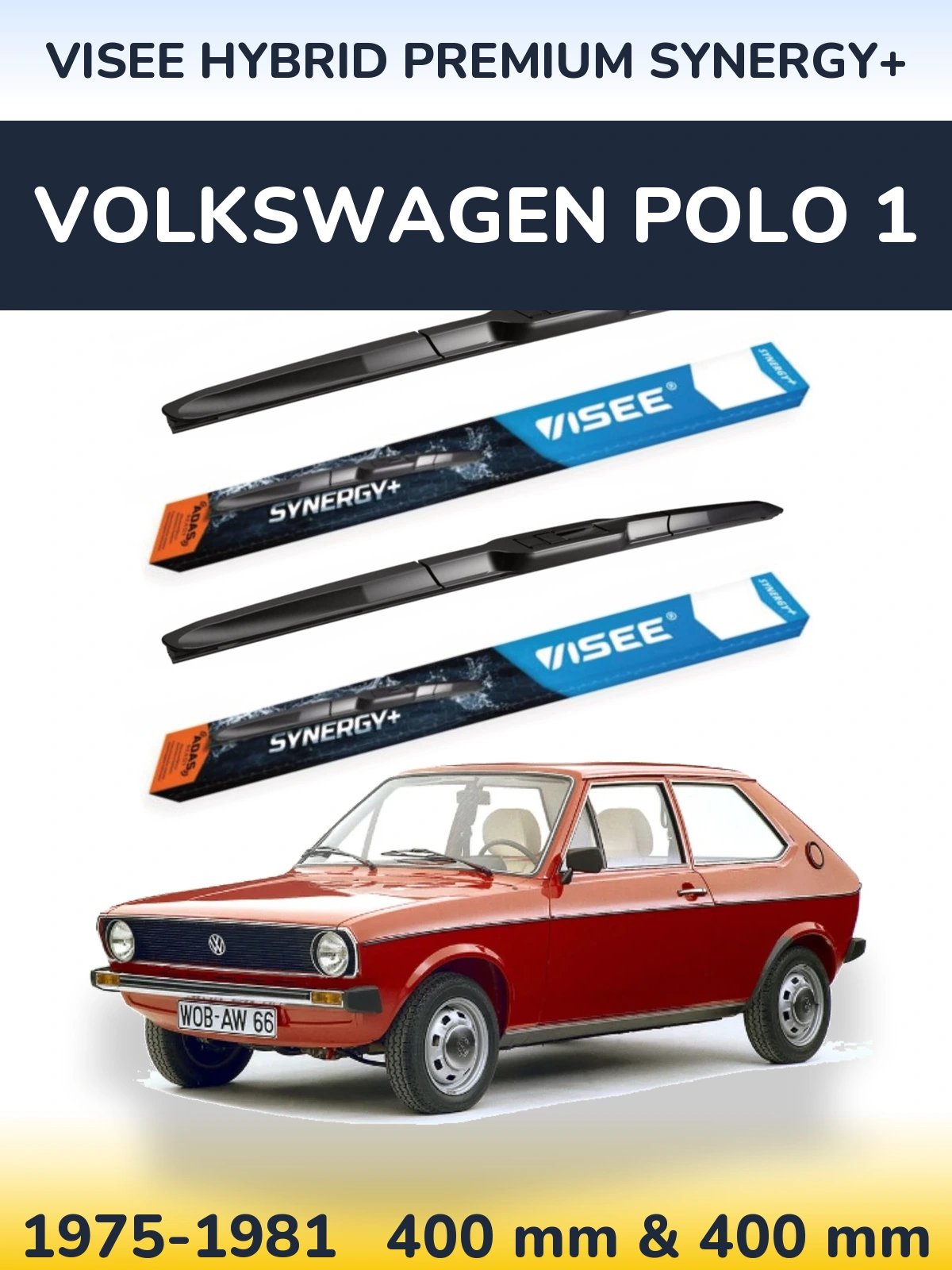 Ștergătoare VISEE HYBRID PREMIUM SYNERGY+ pentru Volkswagen Polo 1
