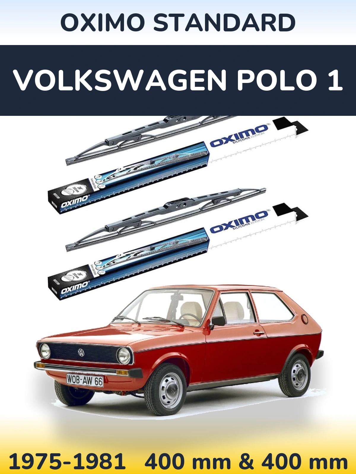 Ștergătoare Oximo Standard pentru Volkswagen Polo 1