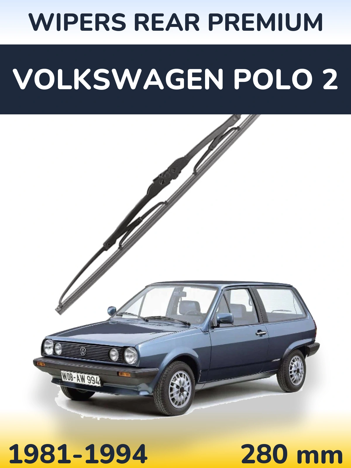 Ștergătoare WIPERS REAR PREMIUM pentru Volkswagen Polo 2