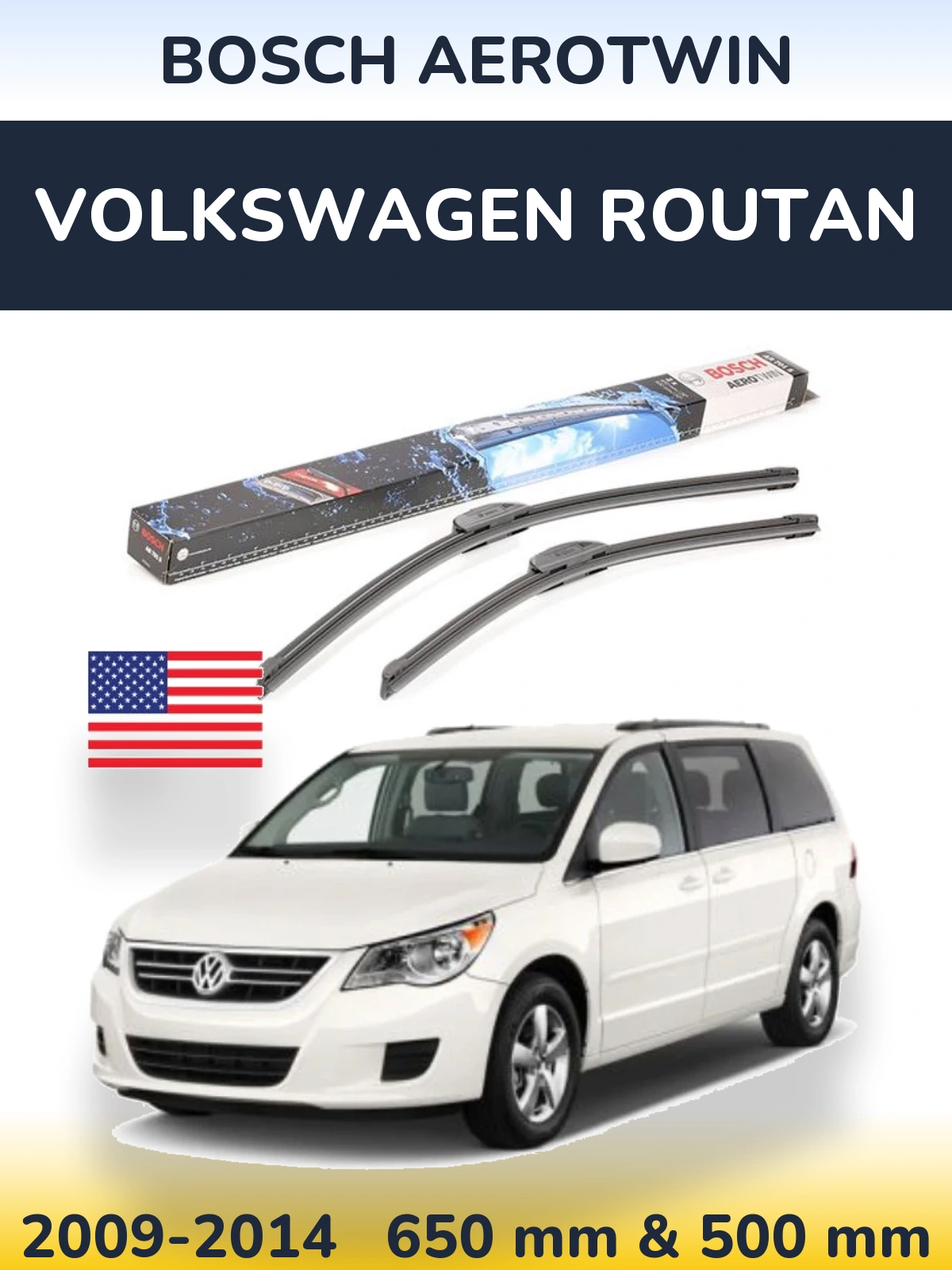 Ștergătoare BOSCH AeroTwin pentru Volkswagen Routan