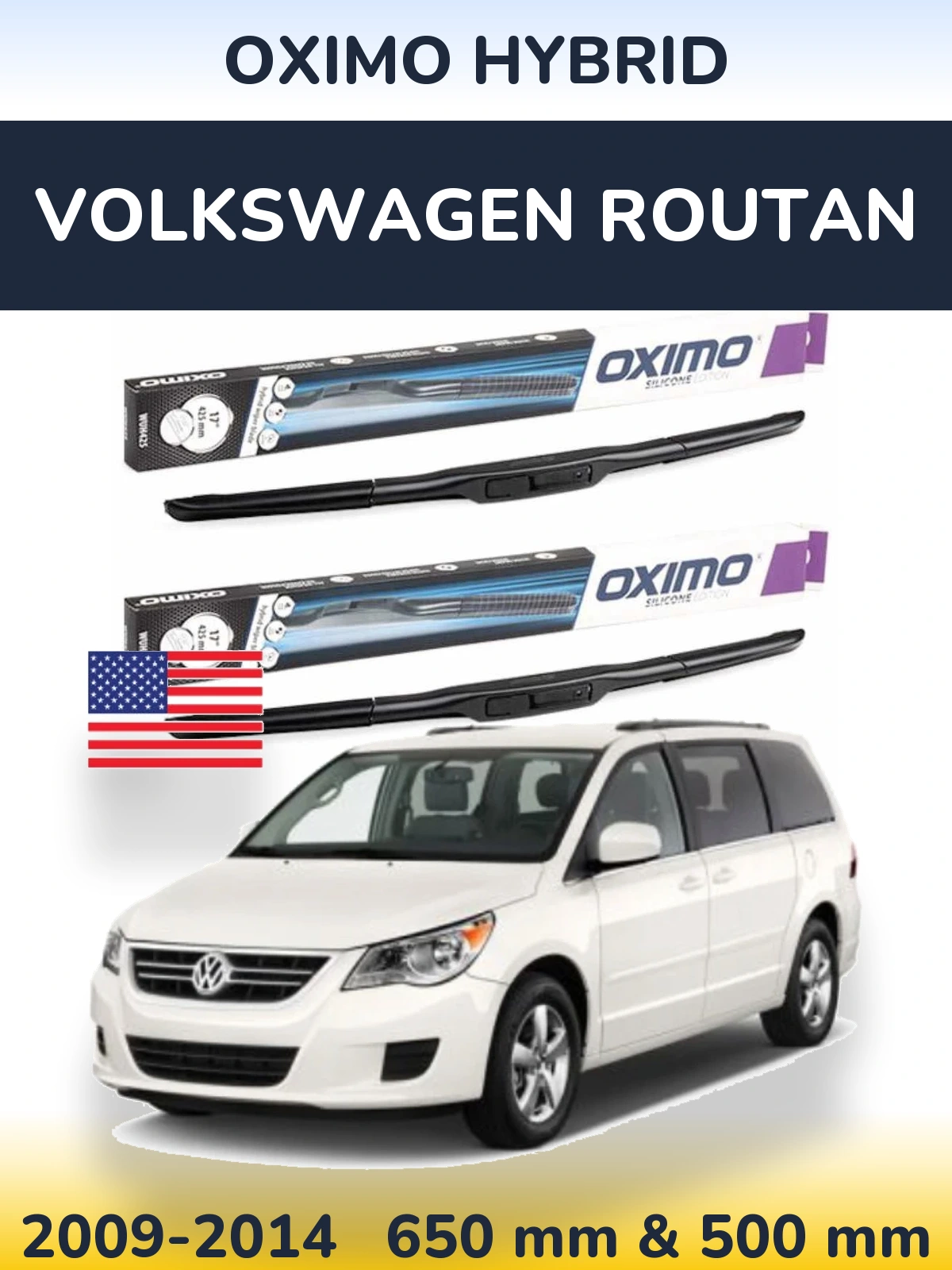Ștergătoare Oximo Hybrid pentru Volkswagen Routan