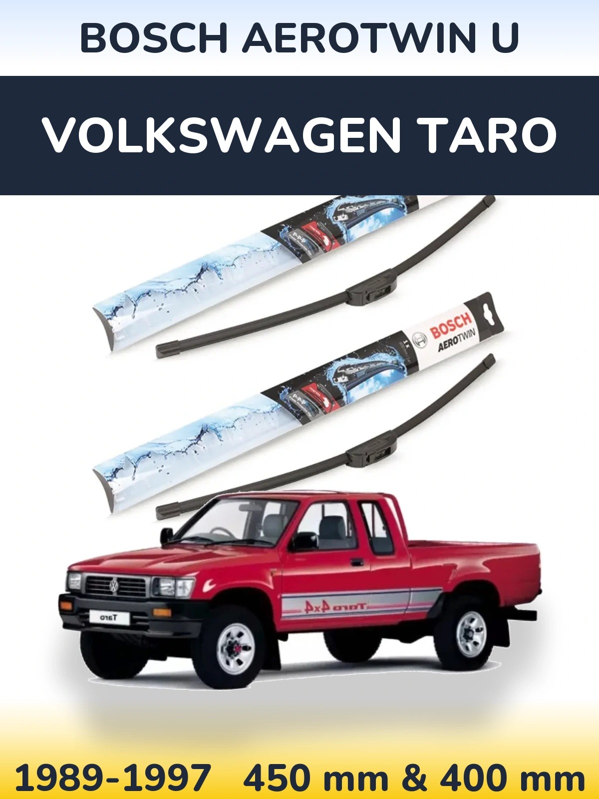 Ștergătoare BOSCH AeroTwin U pentru Volkswagen Taro