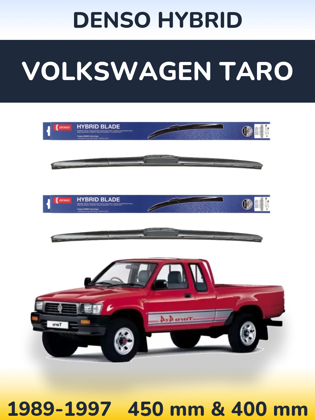 Ștergătoare Denso Hybrid pentru Volkswagen Taro