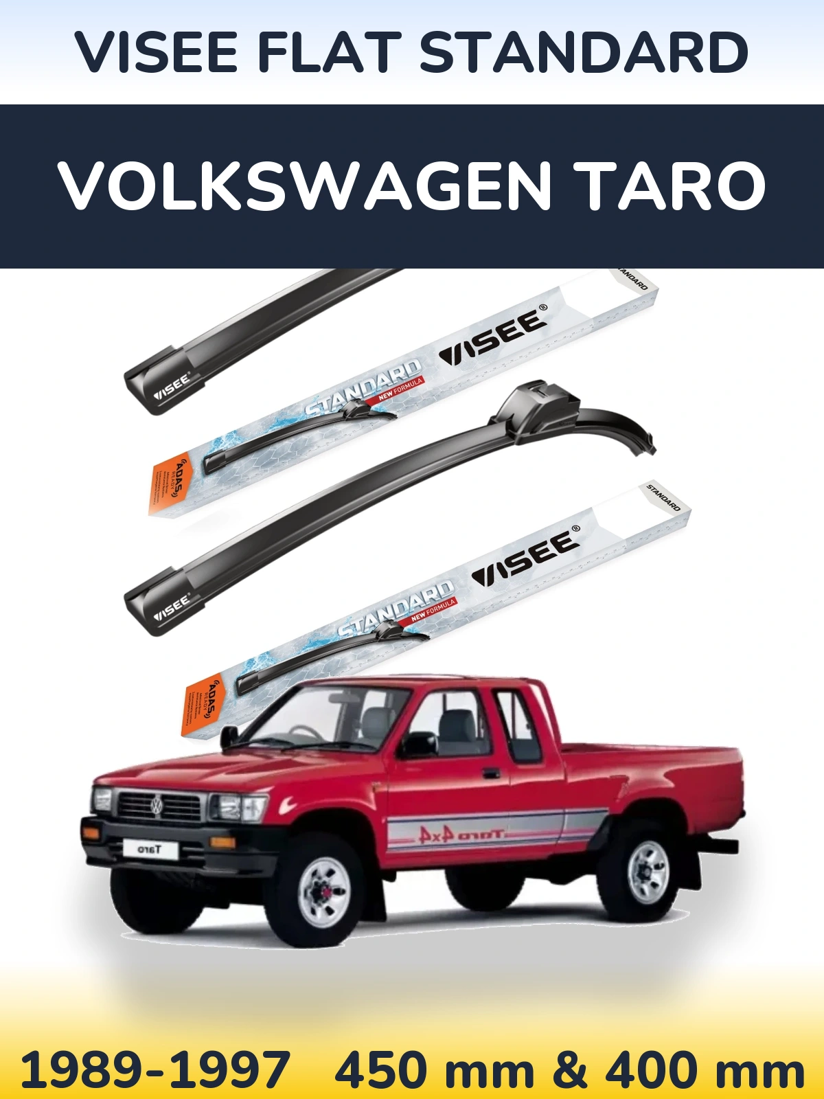 Ștergătoare VISEE FLAT STANDARD pentru Volkswagen Taro