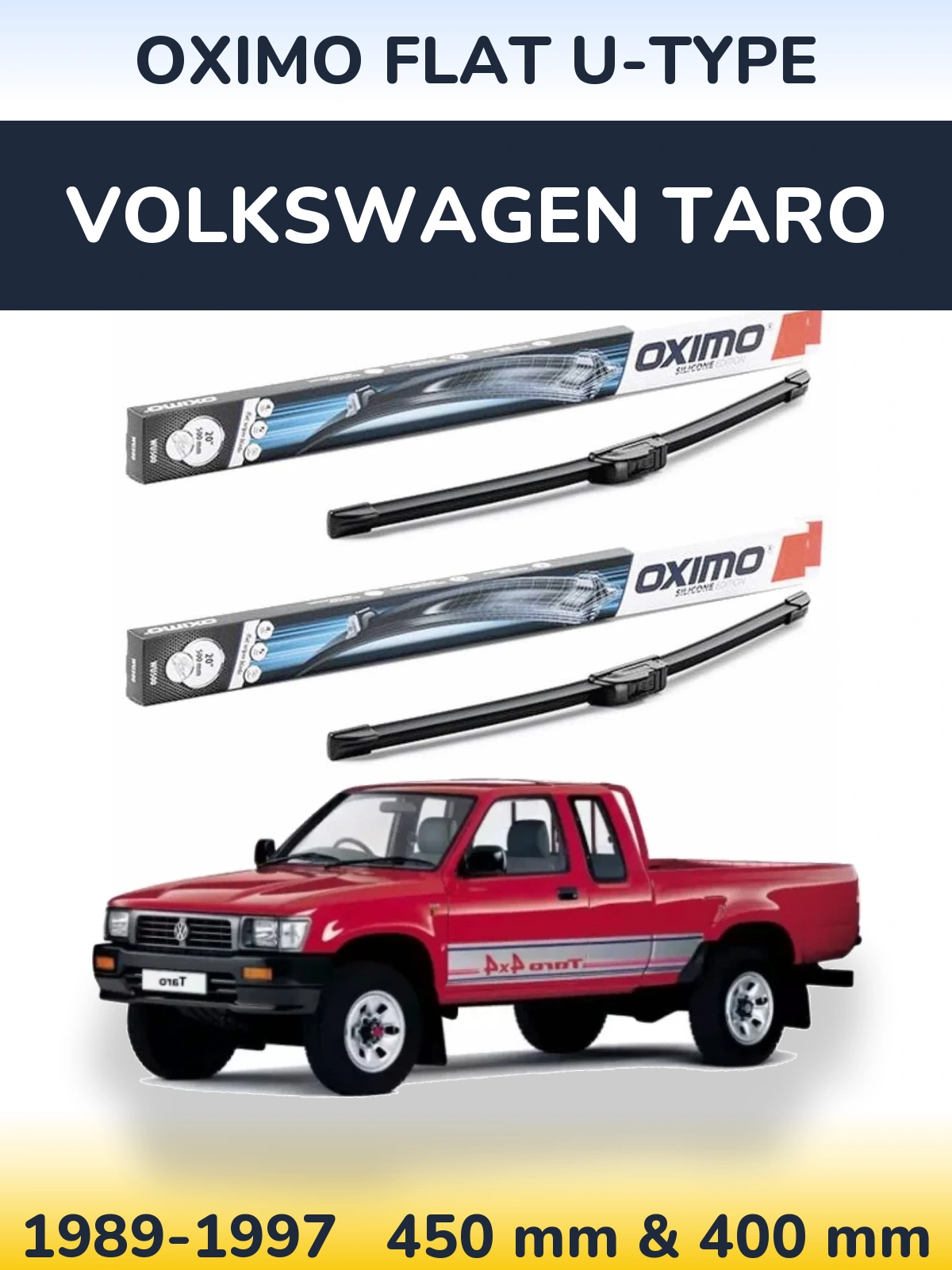 Ștergătoare Oximo Flat U-type pentru Volkswagen Taro