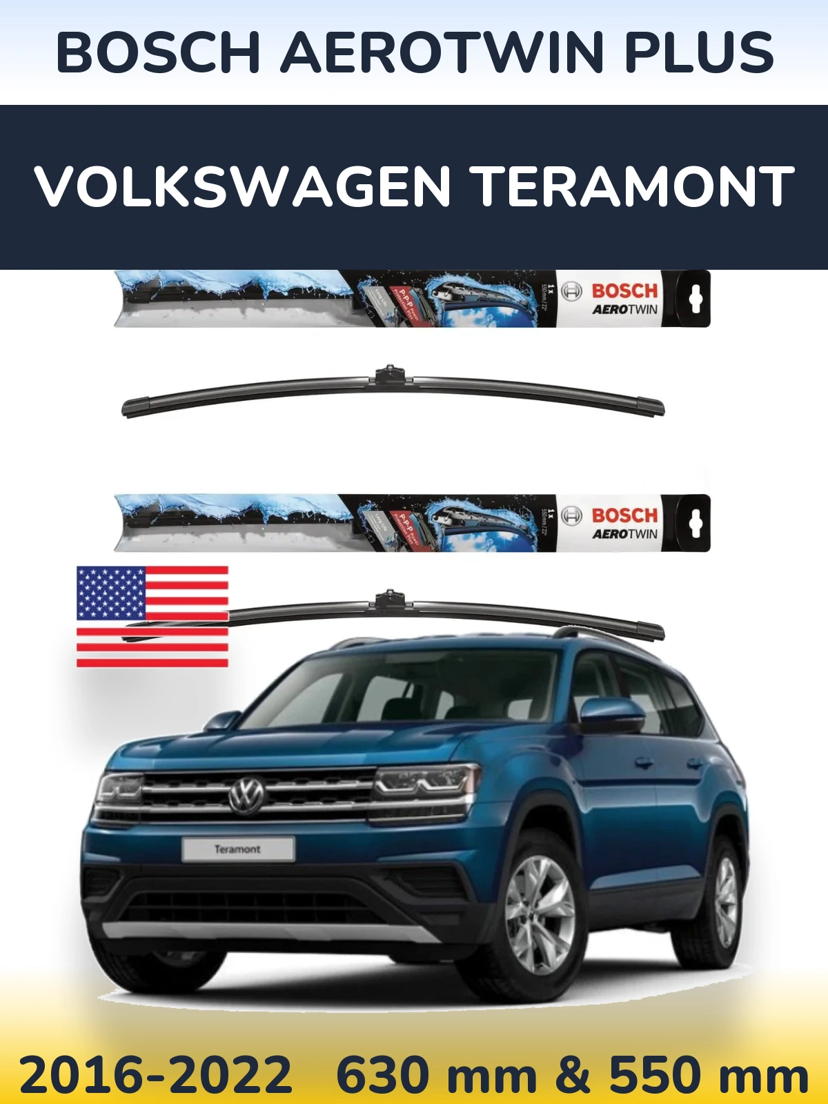 Ștergătoare BOSCH AeroTwin Plus pentru Volkswagen Teramont