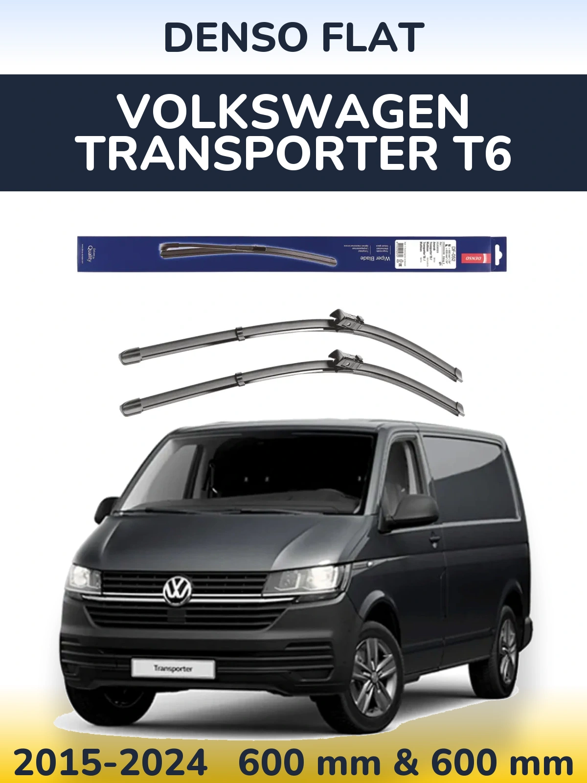 Ștergătoare Denso Flat pentru Volkswagen Transporter T6