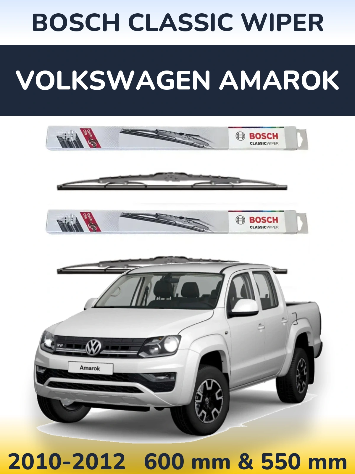 Ștergătoare BOSCH Classic Wiper pentru Volkswagen Amarok