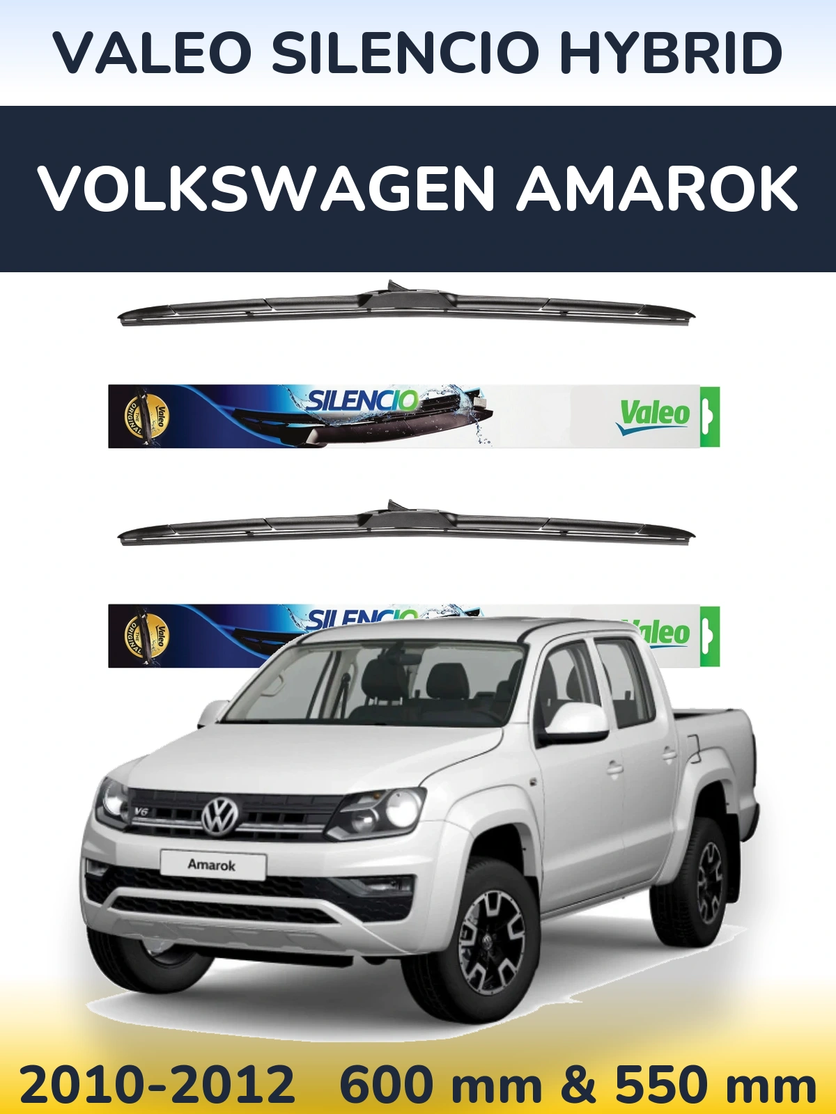 Ștergătoare Valeo Silencio Hybrid pentru Volkswagen Amarok