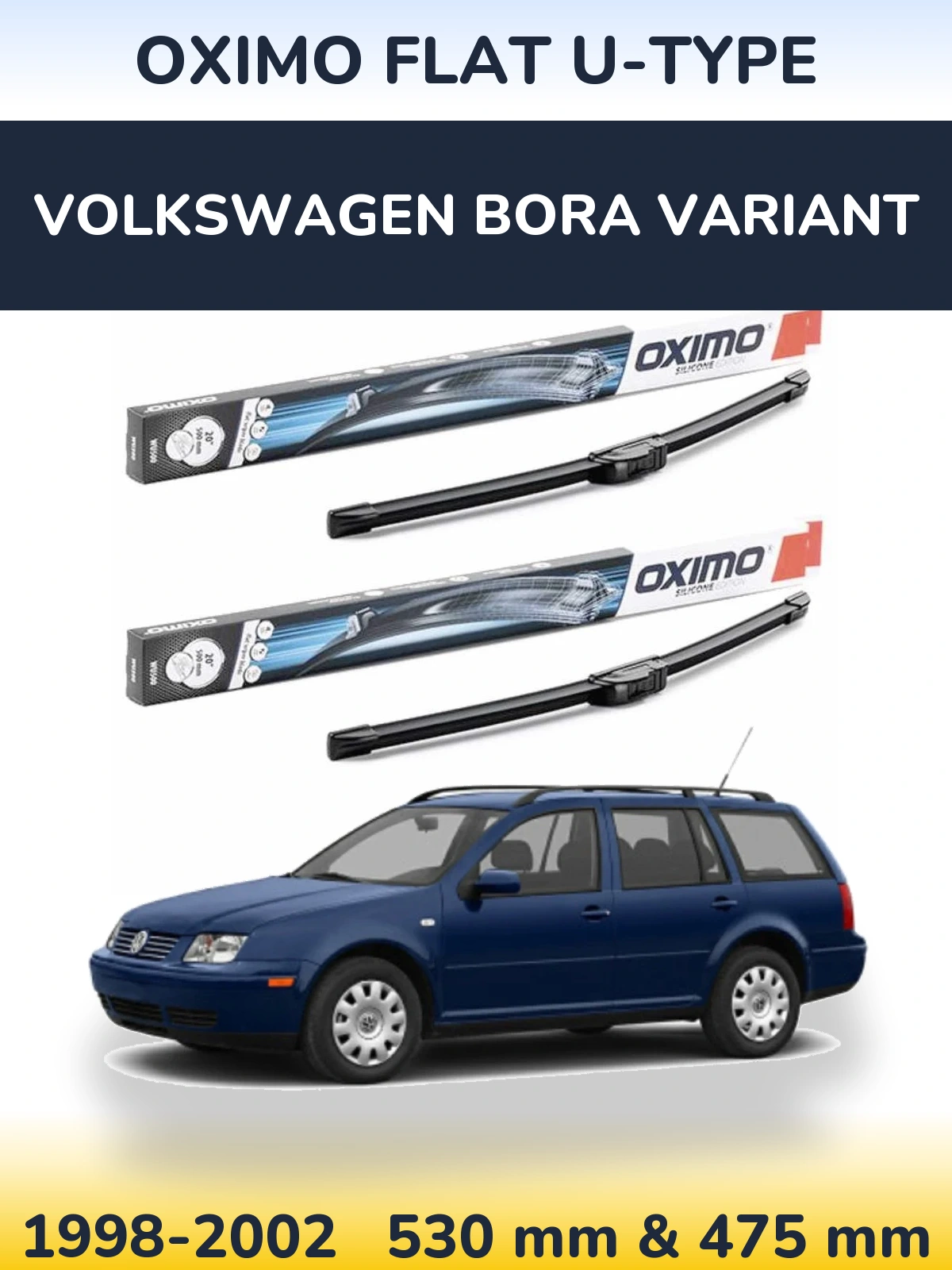 Ștergătoare Oximo Flat U-type pentru Volkswagen Bora Variant