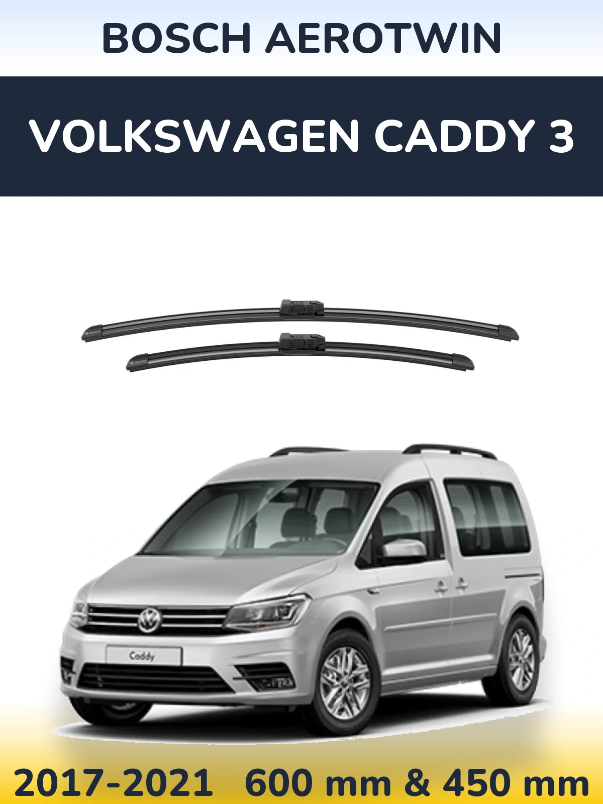 Ștergătoare BOSCH AeroTwin pentru Volkswagen Caddy 3