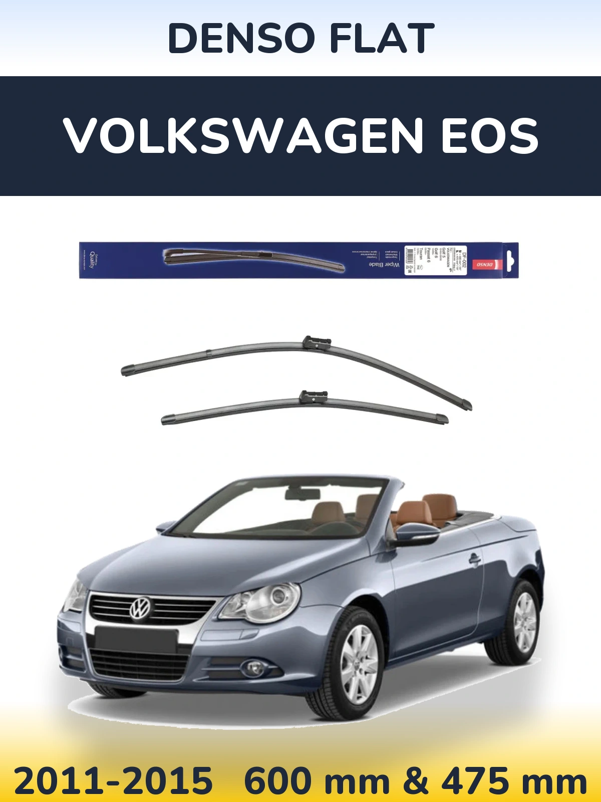 Ștergătoare Denso Flat pentru Volkswagen EOS