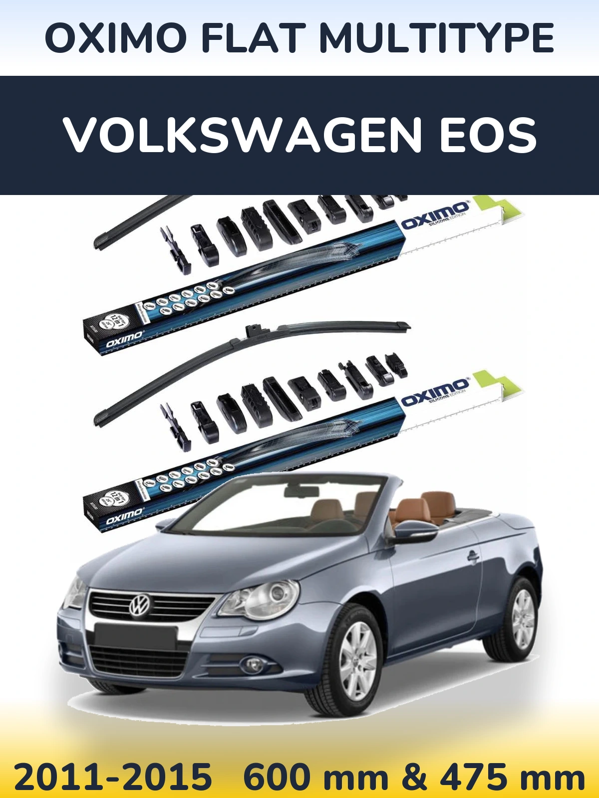 Ștergătoare Oximo Flat MultiTipe pentru Volkswagen EOS