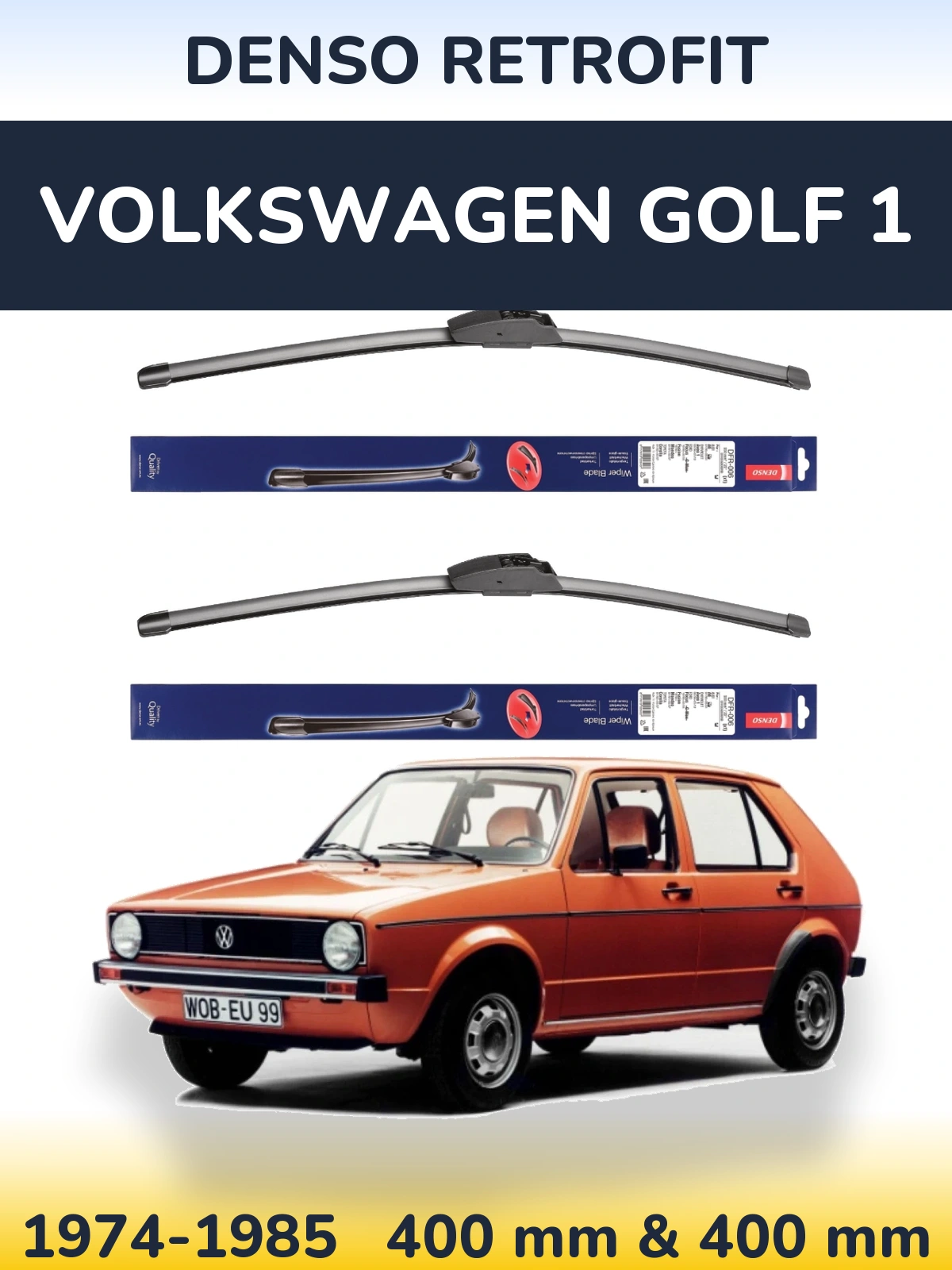 Ștergătoare Denso Retrofit pentru Volkswagen Golf 1