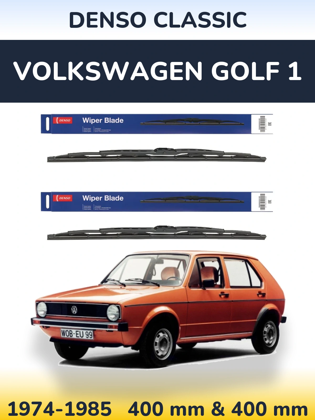 Ștergătoare Denso Classic pentru Volkswagen Golf 1