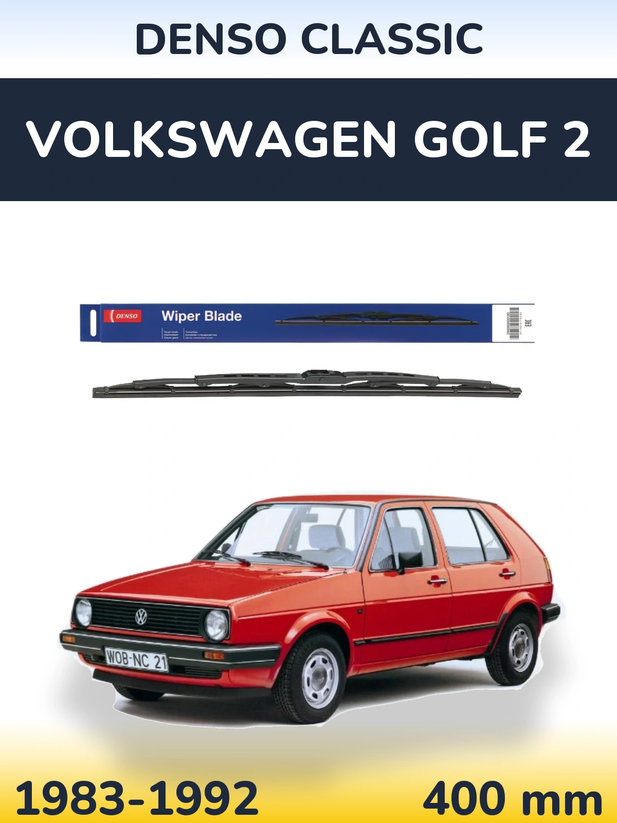 Ștergătoare Denso Classic pentru Volkswagen Golf 2