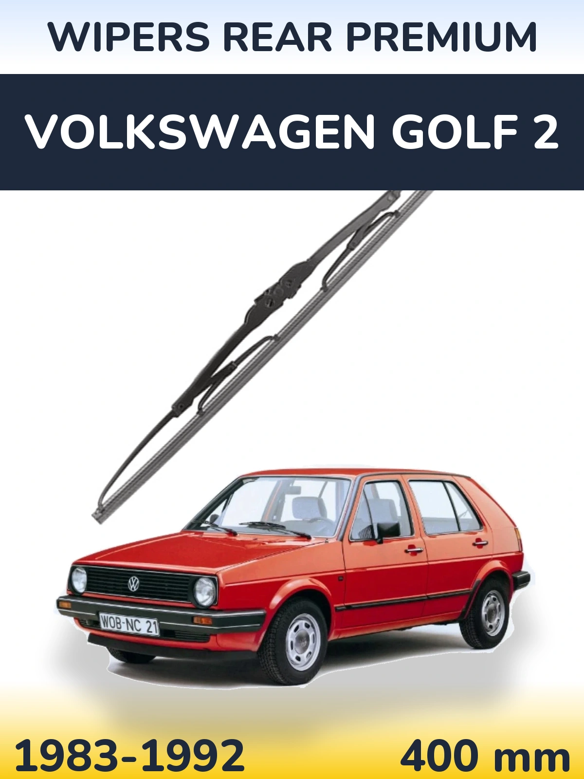 Ștergătoare WIPERS REAR PREMIUM pentru Volkswagen Golf 2