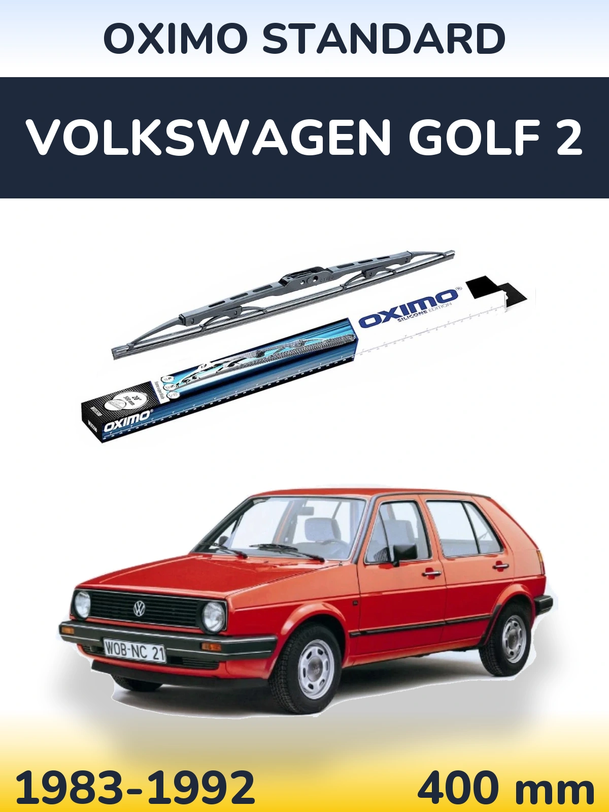 Ștergătoare Oximo Standard pentru Volkswagen Golf 2