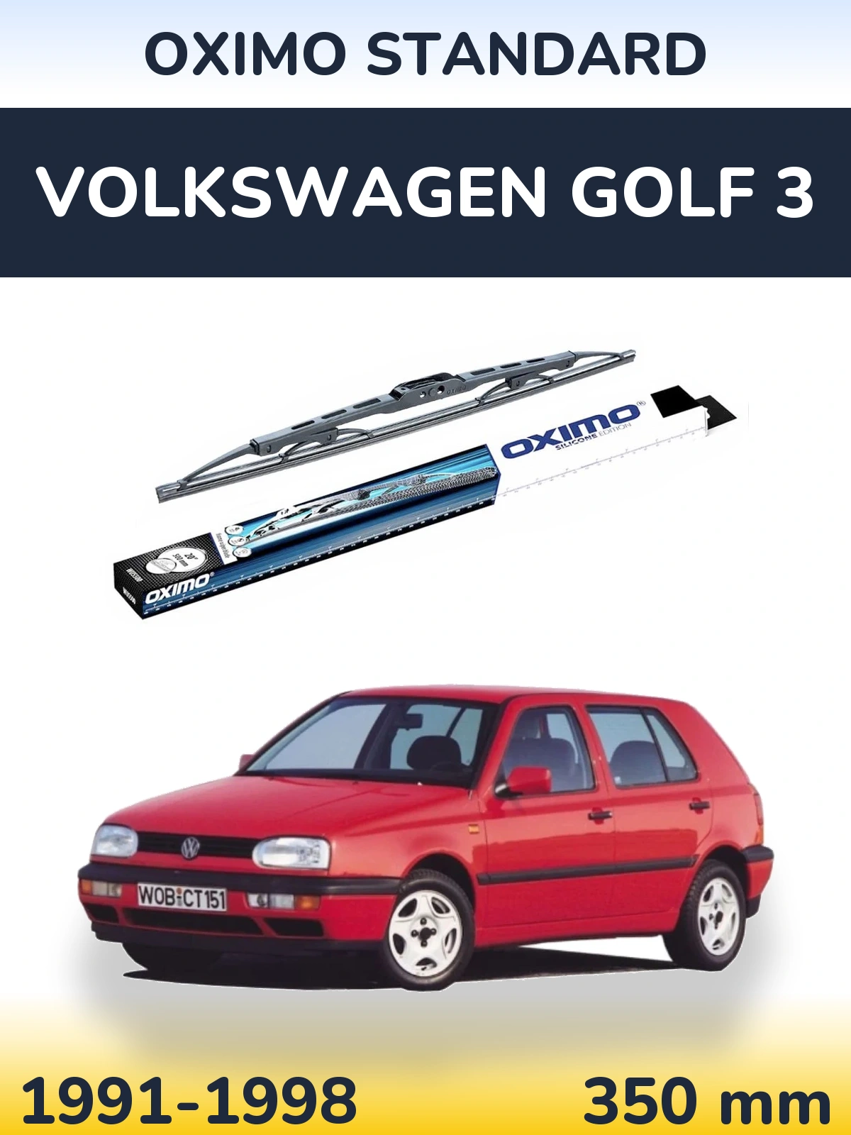 Ștergătoare Oximo Standard pentru Volkswagen Golf 3