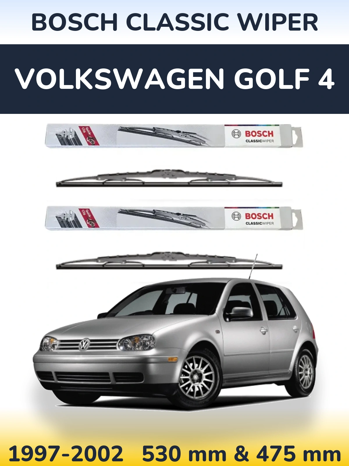 Ștergătoare BOSCH Classic Wiper pentru Volkswagen Golf 4