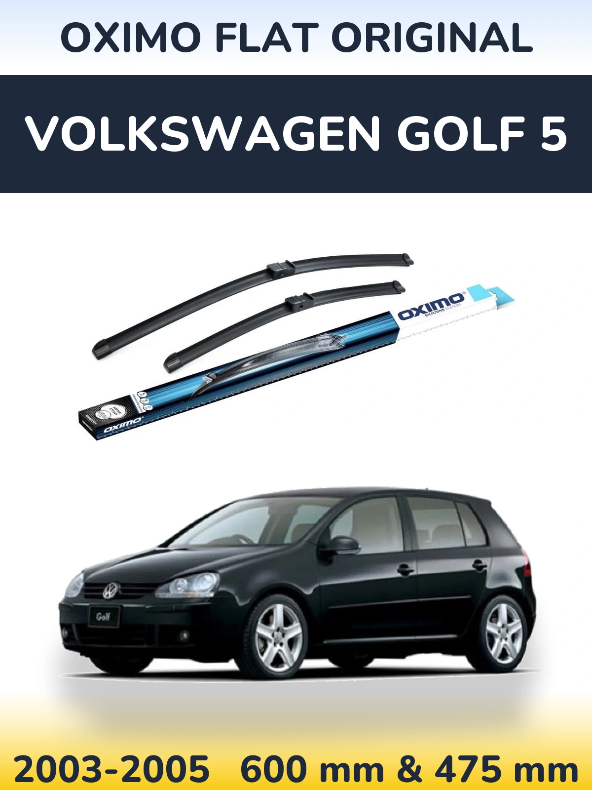 Ștergătoare Oximo Flat Original pentru Volkswagen Golf 5