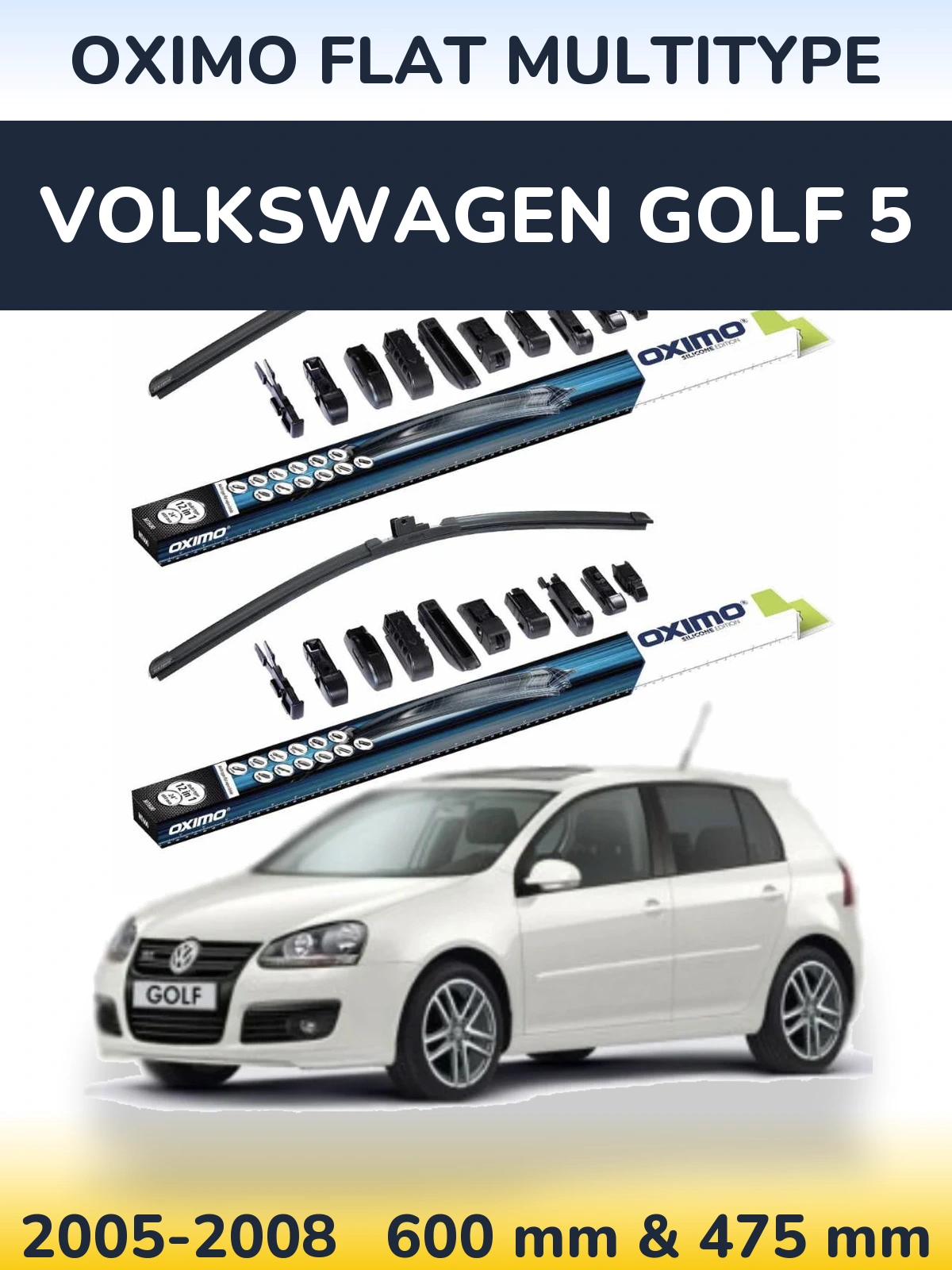 Ștergătoare Oximo Flat MultiTipe pentru Volkswagen Golf 5