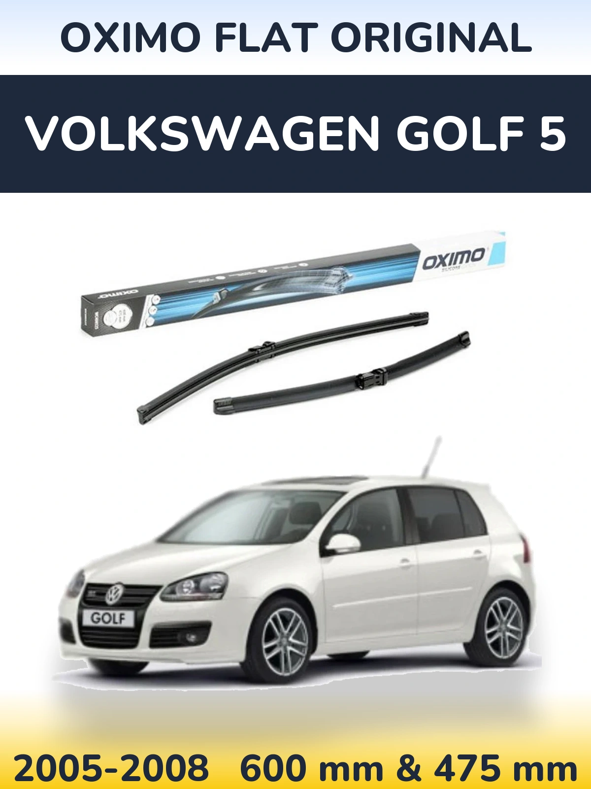 Ștergătoare Oximo Flat Original pentru Volkswagen Golf 5