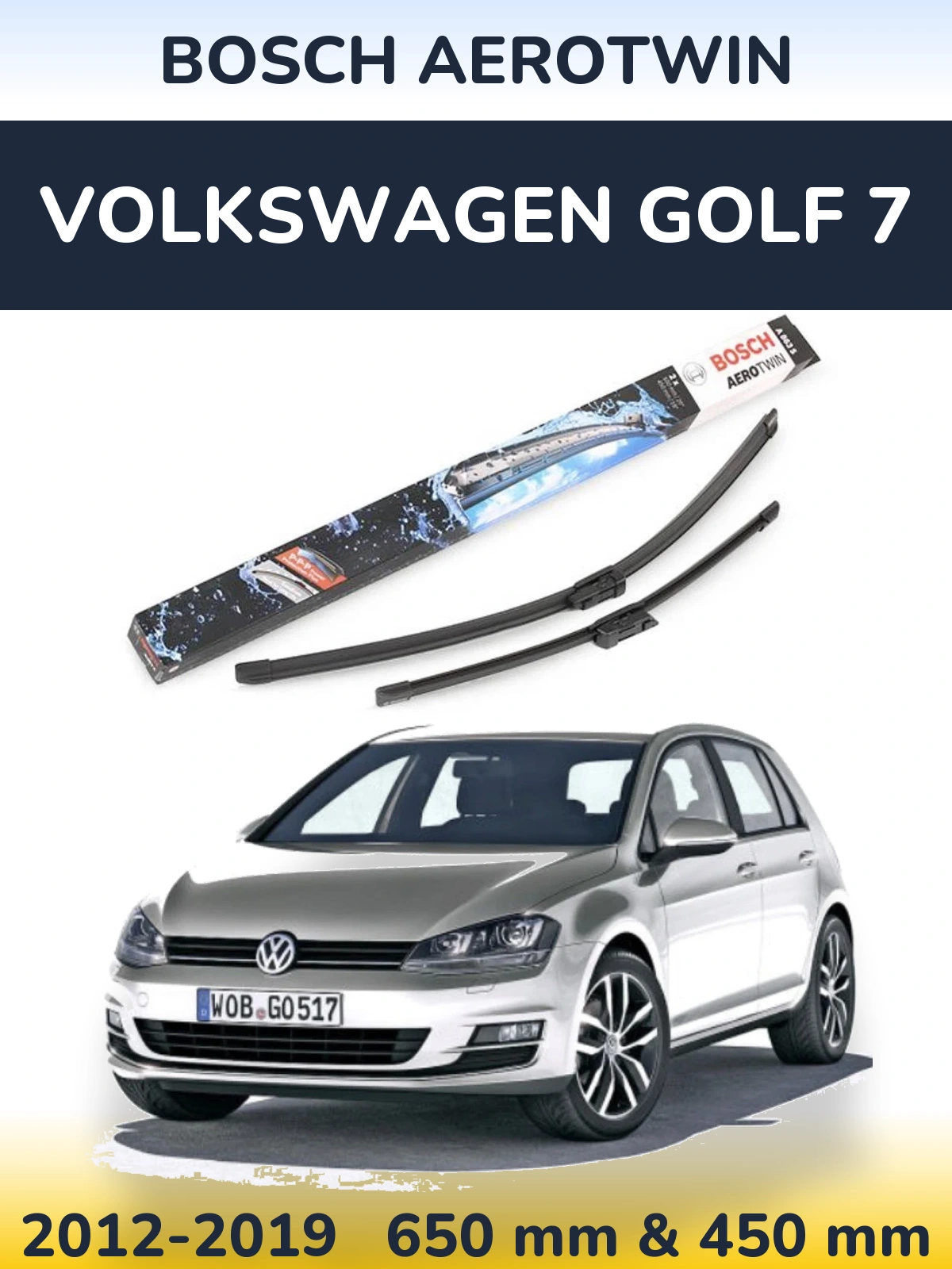 Ștergătoare BOSCH AeroTwin pentru Volkswagen Golf 7
