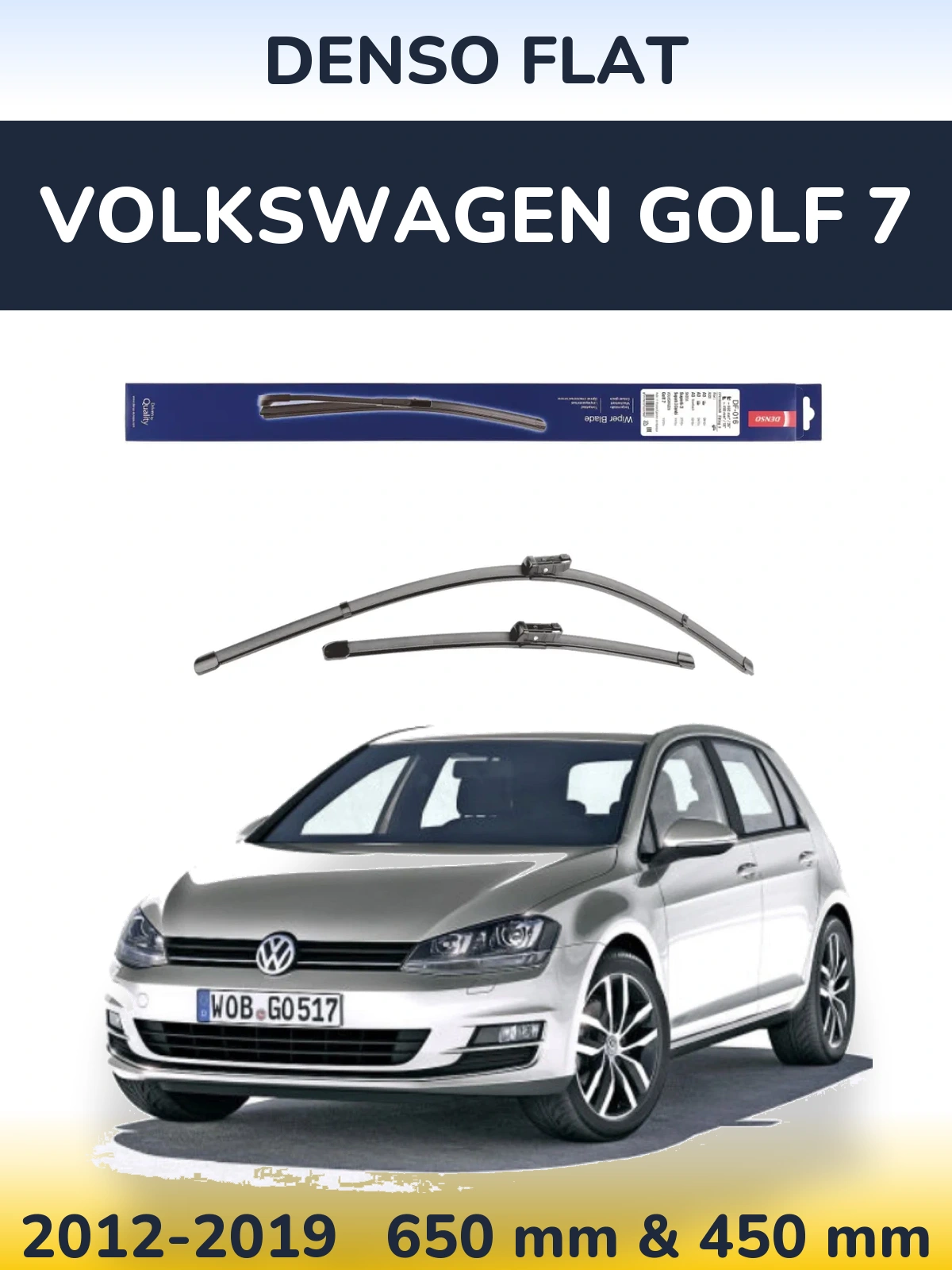 Ștergătoare Denso Flat pentru Volkswagen Golf 7