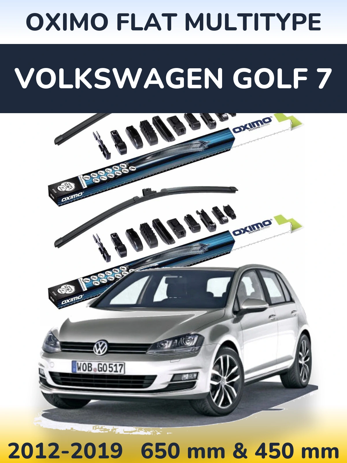 Ștergătoare Oximo Flat MultiTipe pentru Volkswagen Golf 7