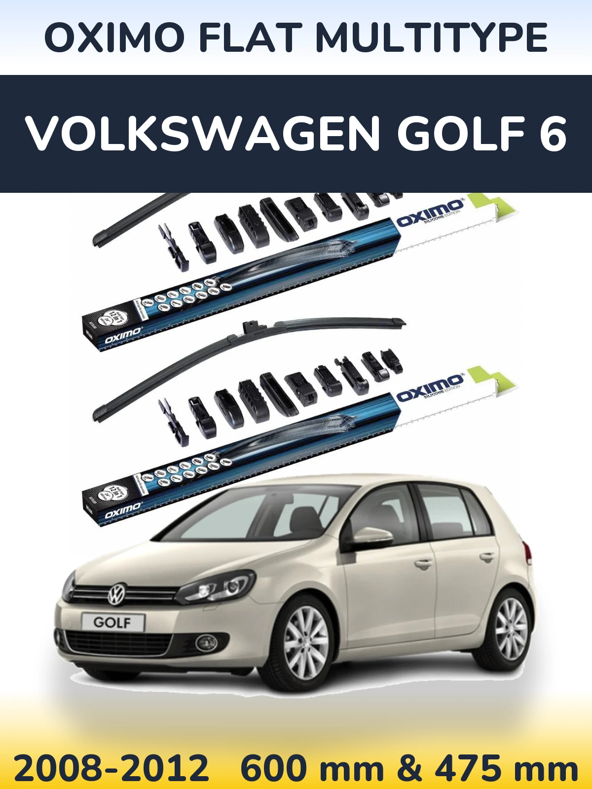 Ștergătoare Oximo Flat MultiTipe pentru Volkswagen Golf 6