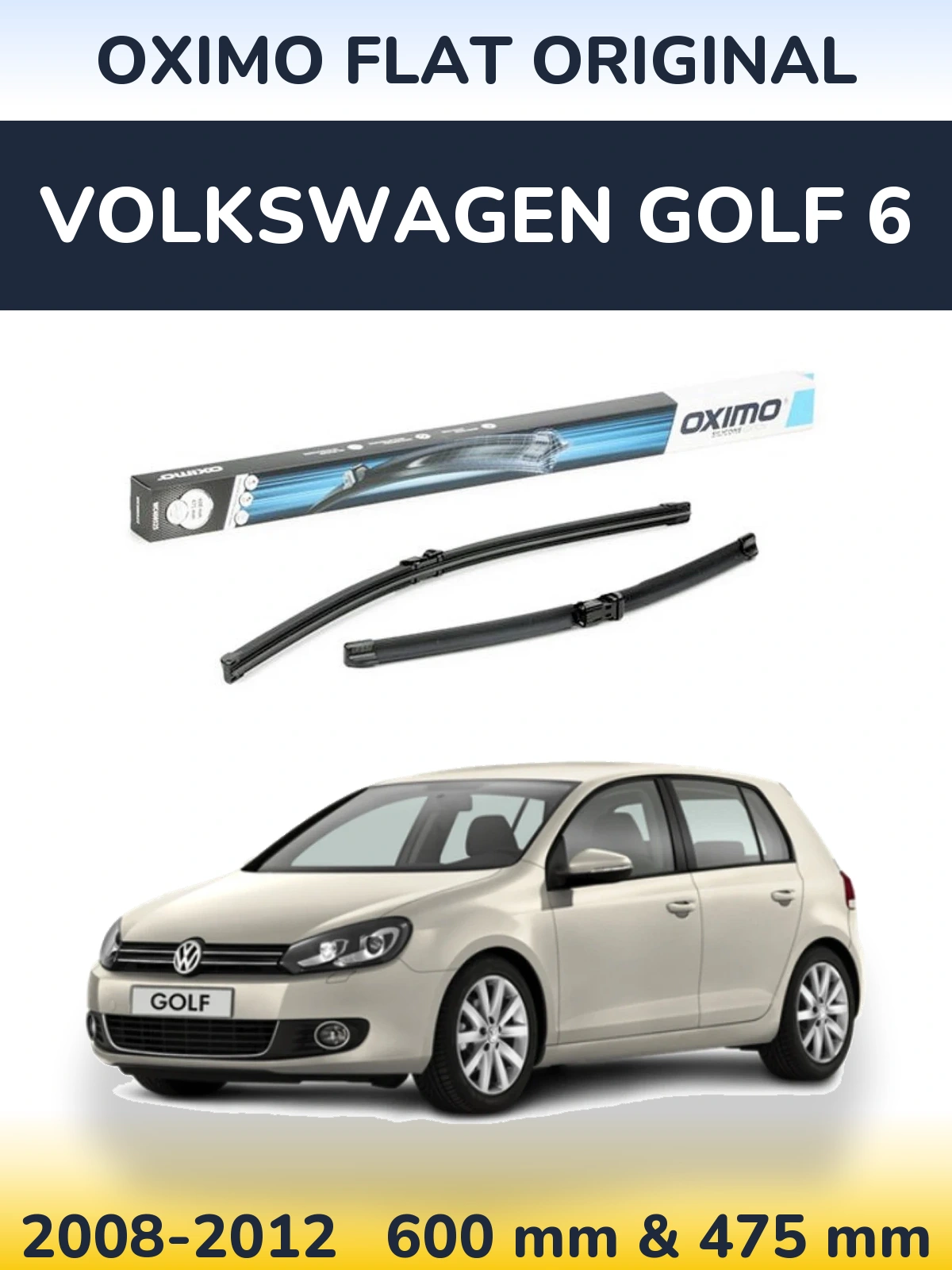 Ștergătoare Oximo Flat Original pentru Volkswagen Golf 6