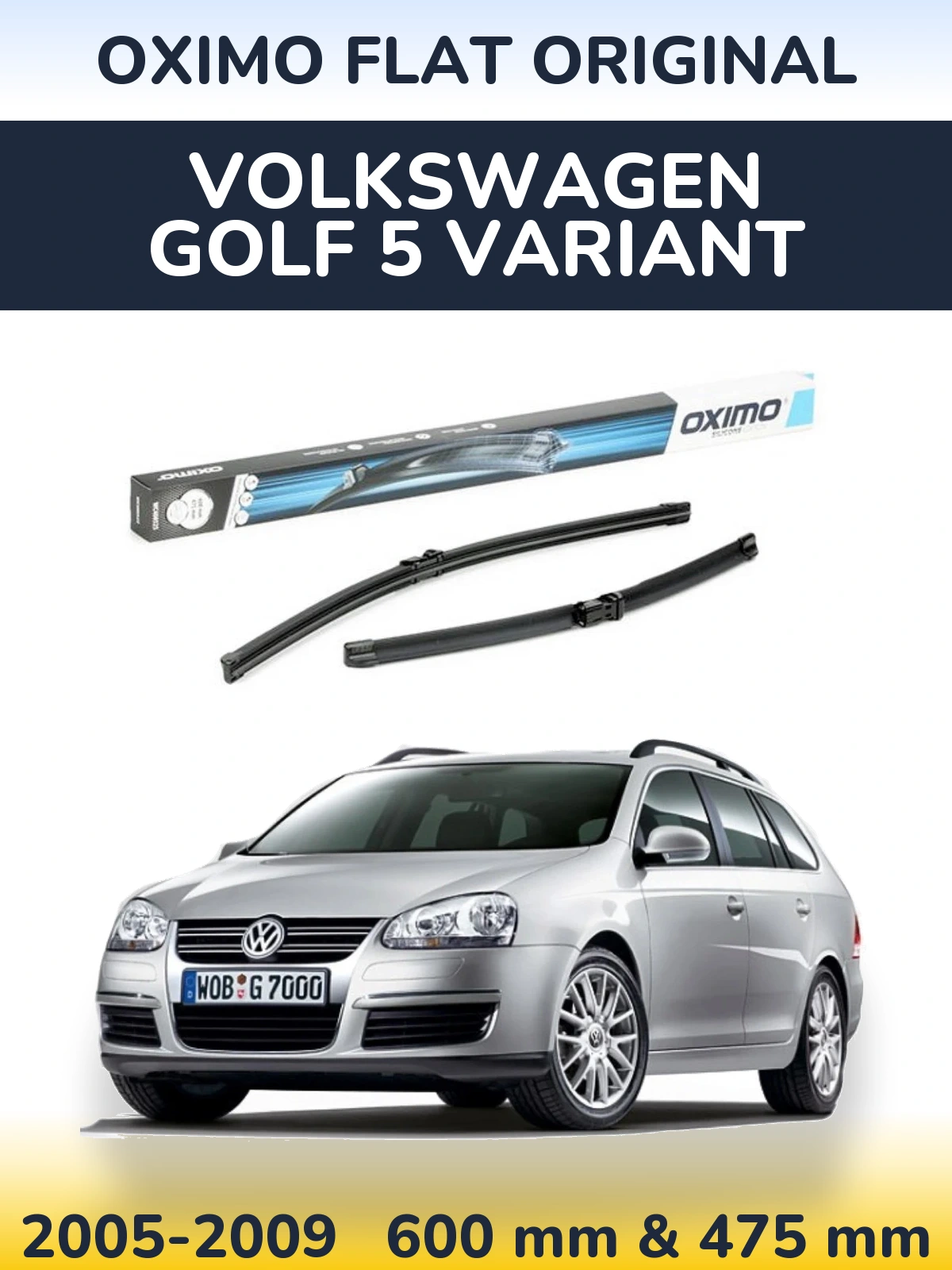 Ștergătoare Oximo Flat Original pentru Volkswagen Golf 5 Variant