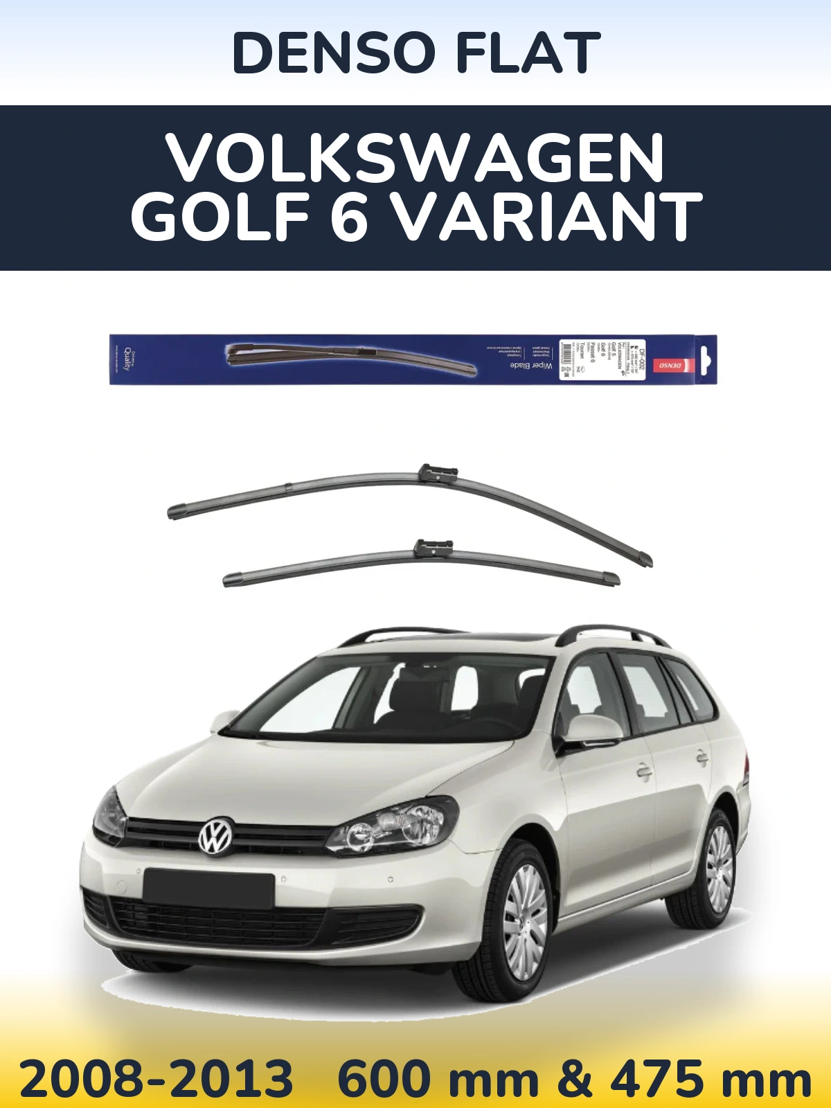 Ștergătoare Denso Flat pentru Volkswagen Golf 6 Variant