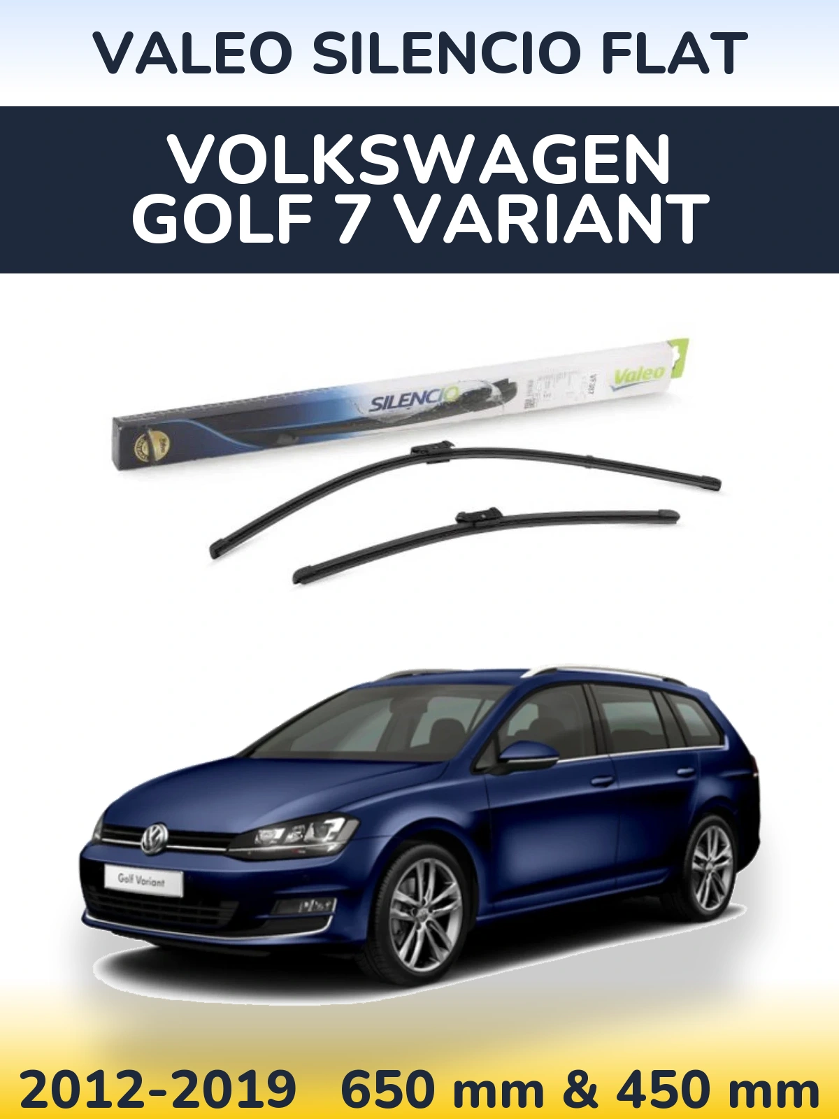 Ștergătoare Valeo Silencio Flat pentru Volkswagen Golf 7 Variant