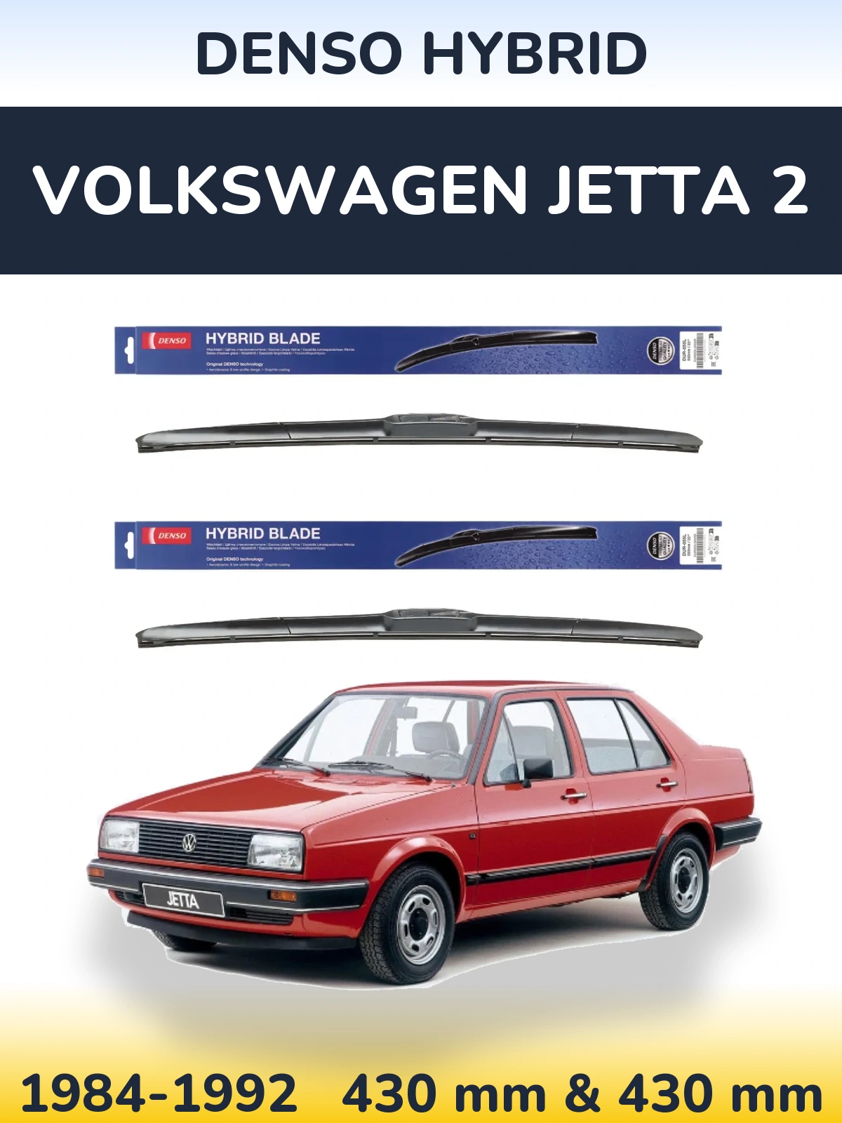 Ștergătoare Denso Hybrid pentru Volkswagen Jetta 2