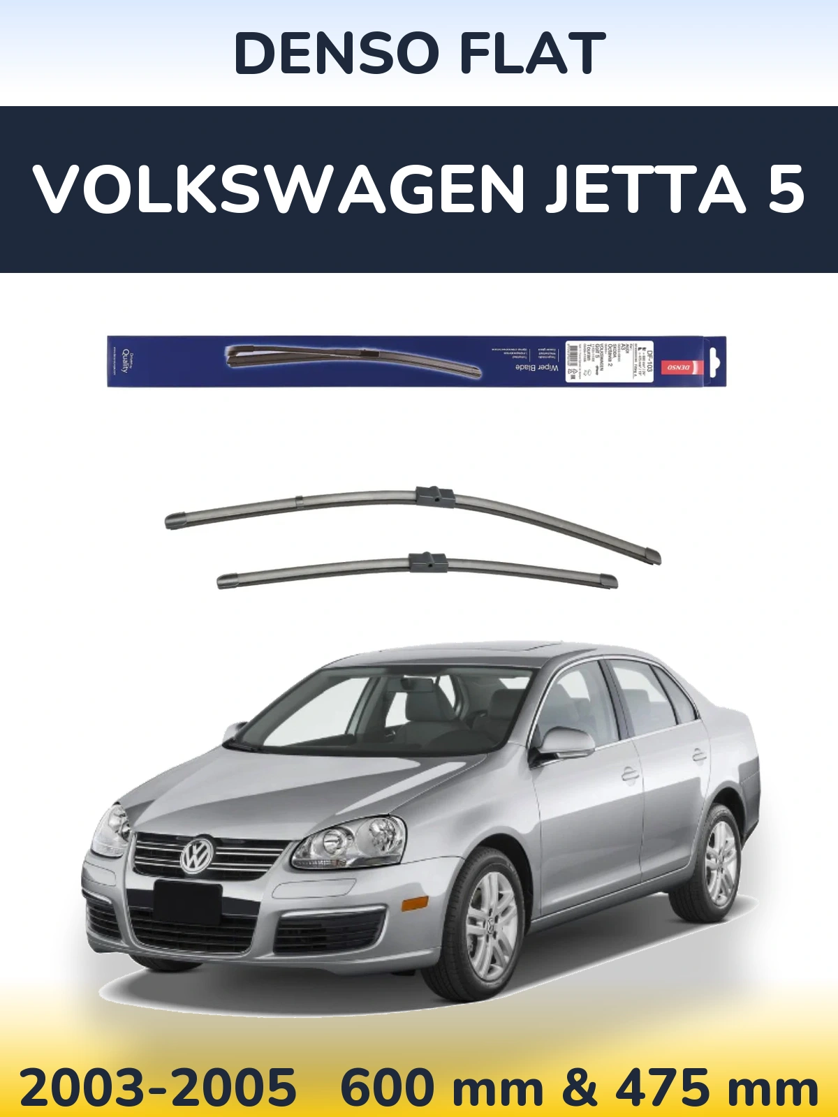 Ștergătoare Denso Flat pentru Volkswagen Jetta 5